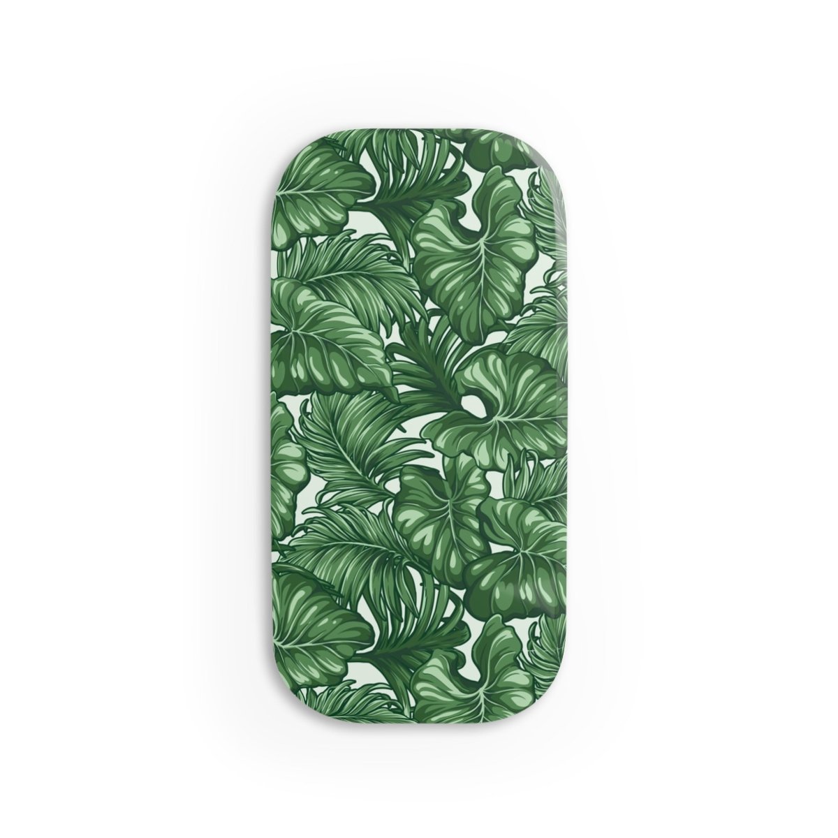 White glossy WOYC Saoluafata phone grip stand with a sleek design, suitable for AU, NZ, and USA models.
