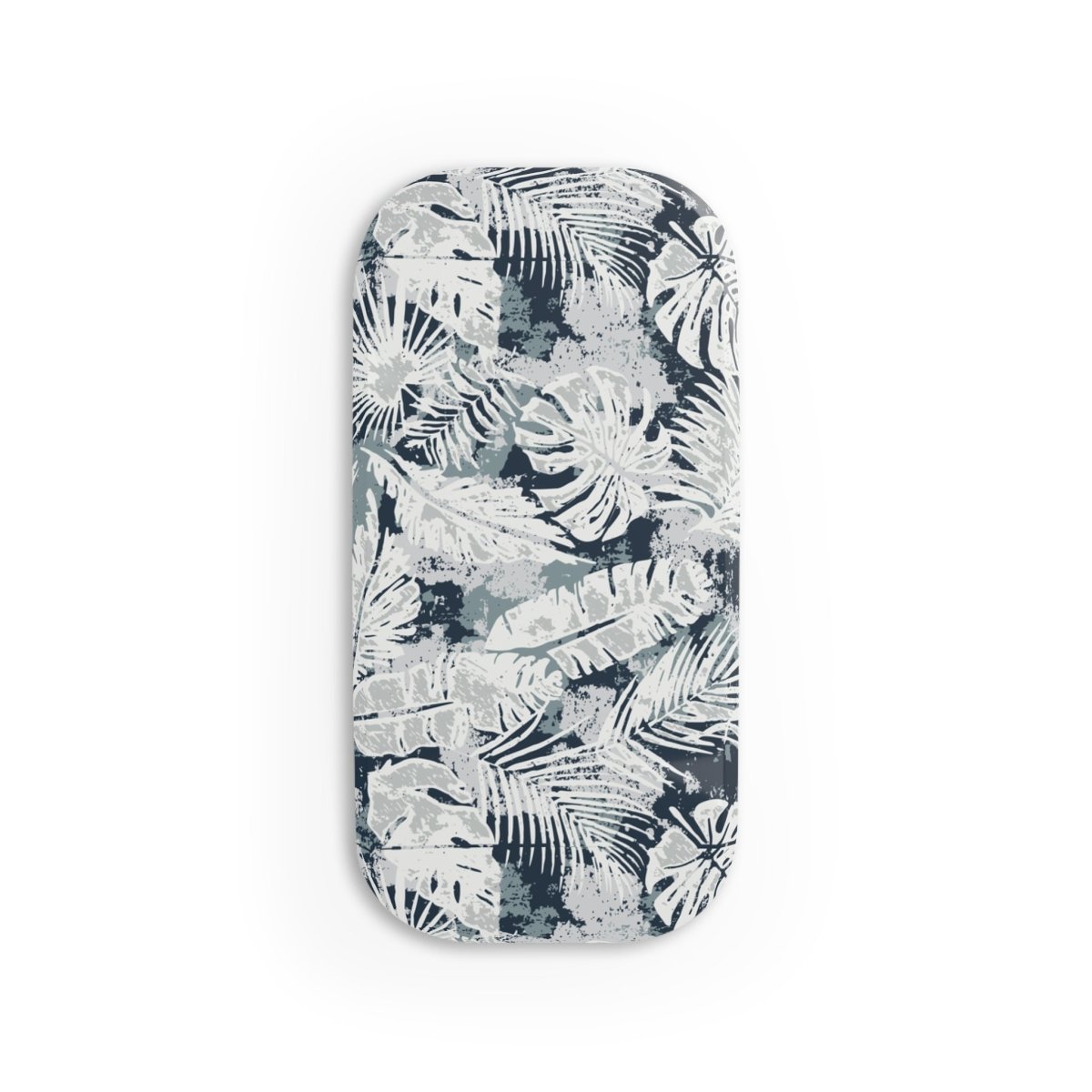 WOYC Tiavi glossy white phone grip stand, versatile and secure for AU, NZ, and USA devices, shown in close-up front view.