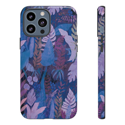 iPhone Tough Phone Case - Lavender Palms - AU/NZ/USA - The Koko Samoa