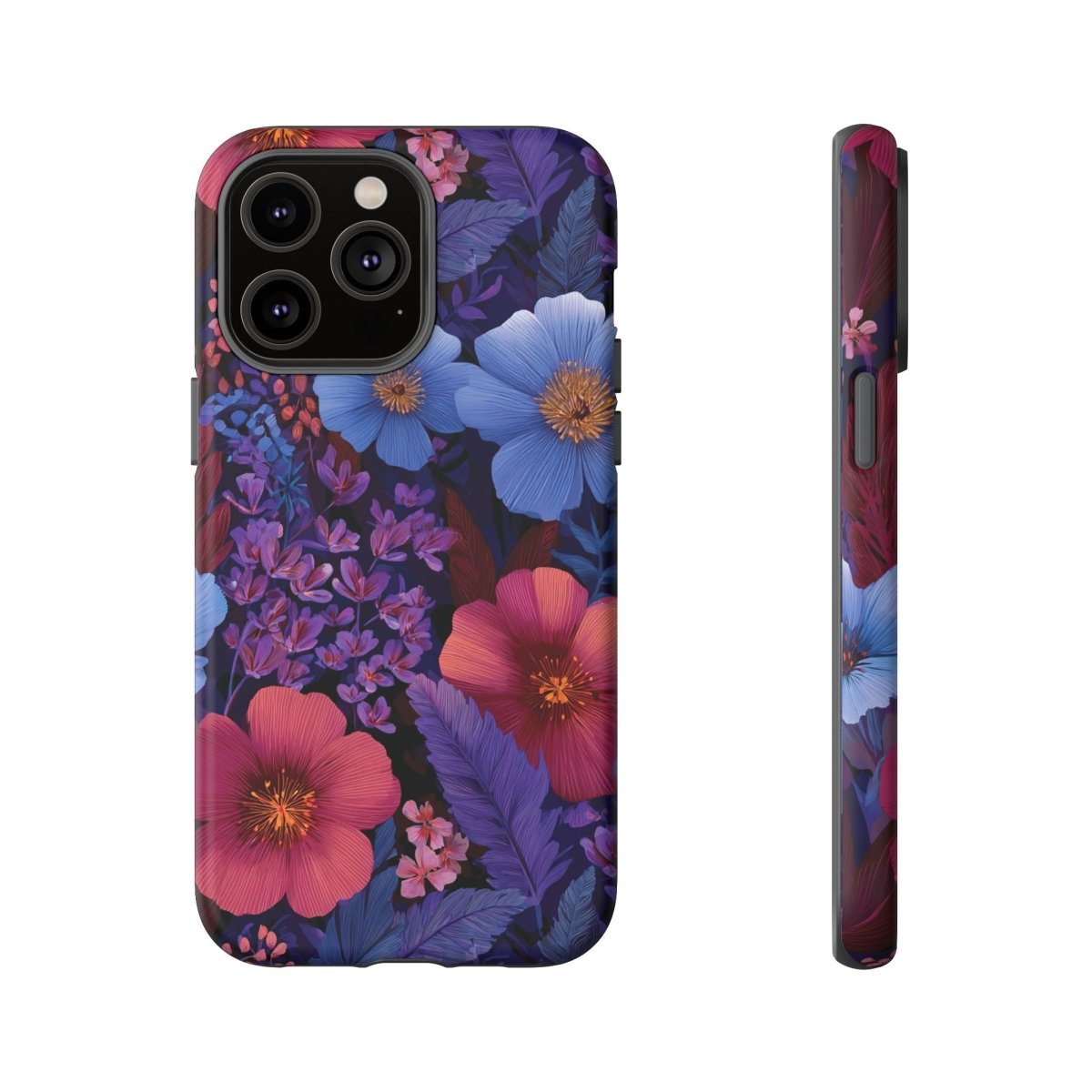 Lavender Tropics tough phone case for iPhone 17, glossy finish, durable protective cover by Printify for AU, NZ, and USA.