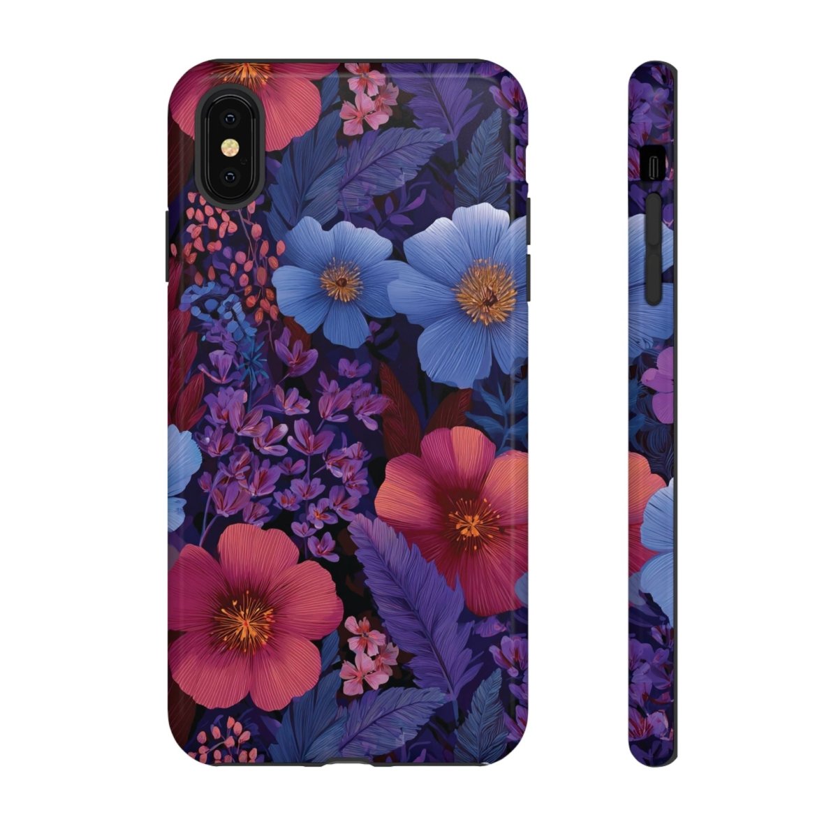Lavender Tropics tough iPhone case for iPhone 17, glossy finish, durable protection, Printify brand, designed for AU/NZ/USA markets.