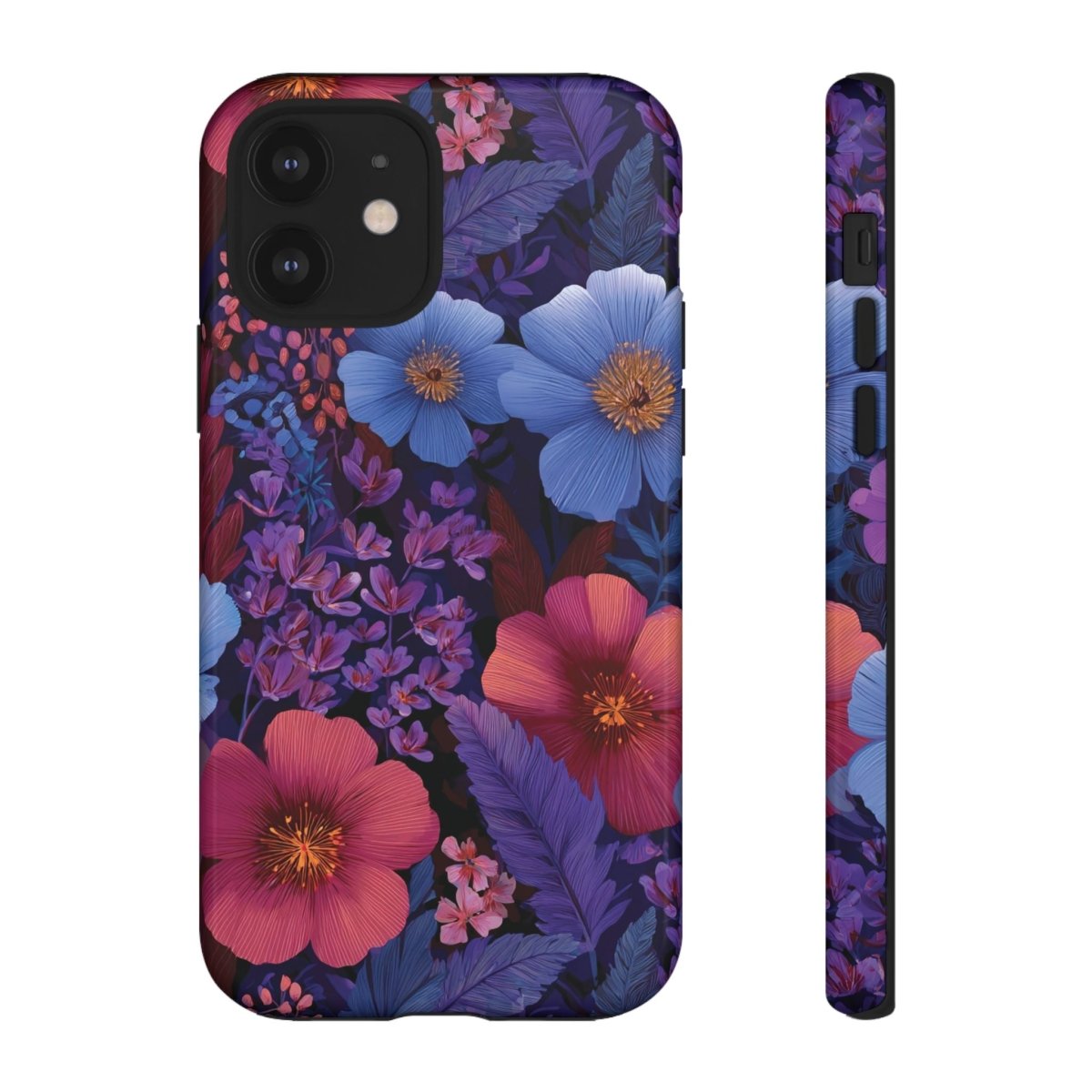 Lavender Tropics tough phone case for iPhone 17, glossy finish, by Printify, designed for AU, NZ, and USA markets.