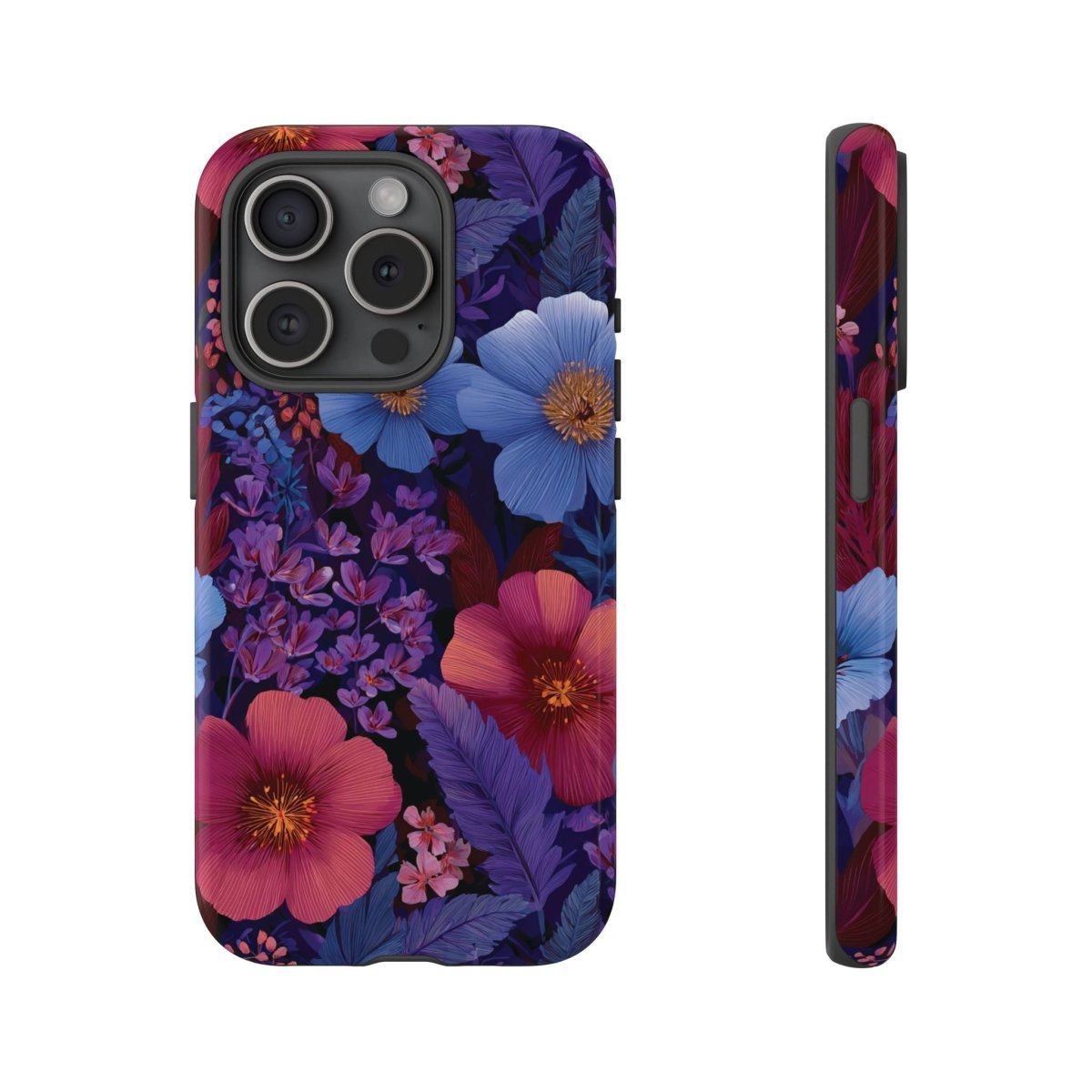 Lavender Tropics tough phone case for iPhone 17 by Printify, glossy finish, durable protective cover with tropical design.