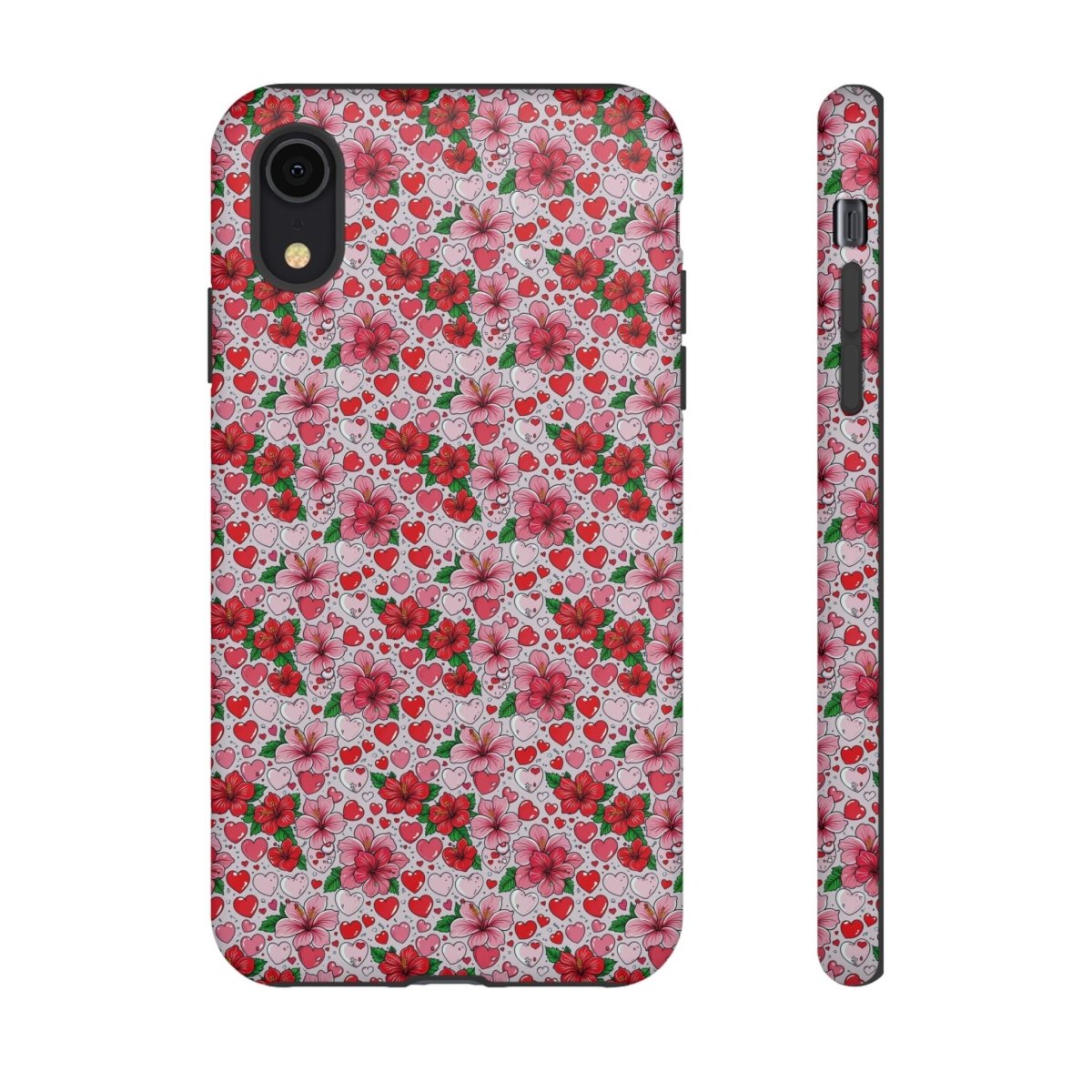 iPhone Tough Phone Case for iPhone 17 with Love & Aute design, glossy protective cover for AU/NZ/USA markets.