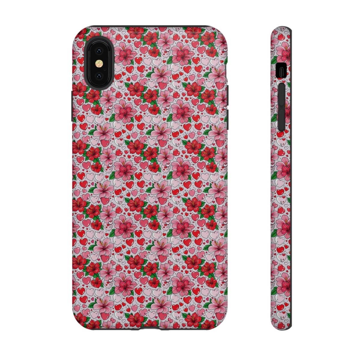 iPhone Tough Phone Case for iPhone 17 featuring Love & Aute design, glossy protective cover in AU/NZ/USA style.