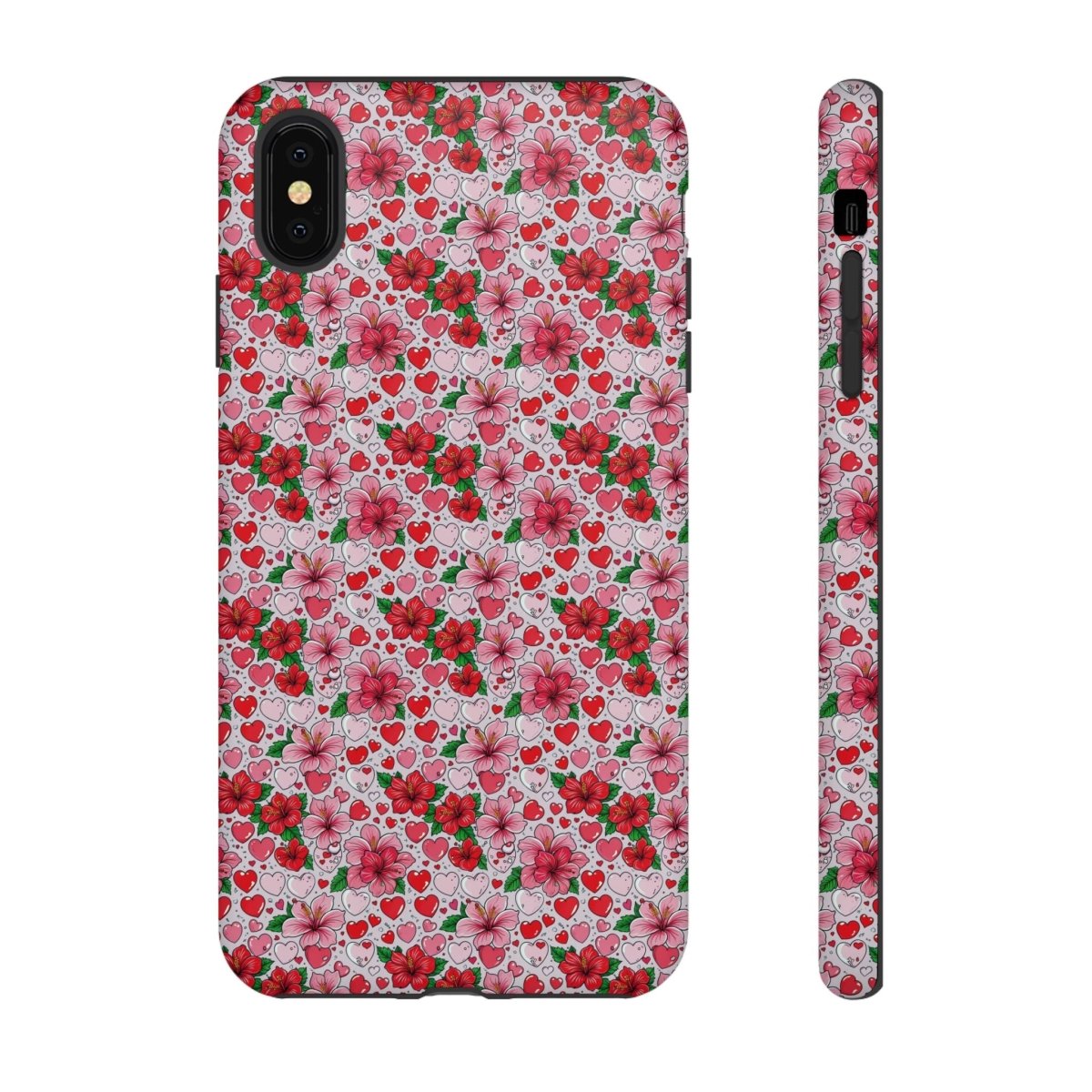 iPhone Tough Phone Case for iPhone 17 featuring Love & Aute design, glossy protective case for AU/NZ/USA.