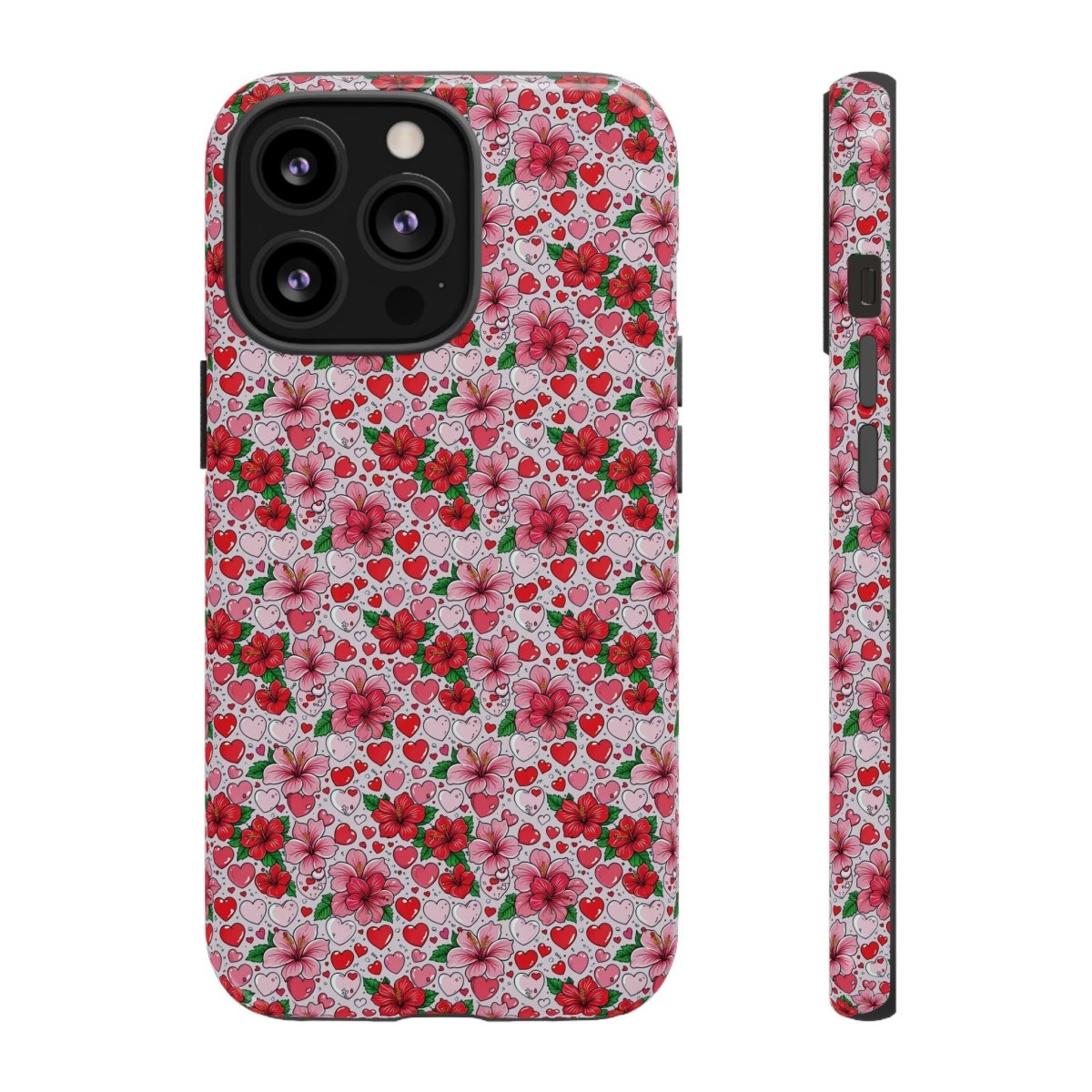 WOYC Tough Phone Case for iPhone 17 with Love & Aute design, glossy protective cover in AU/NZ/USA style.
