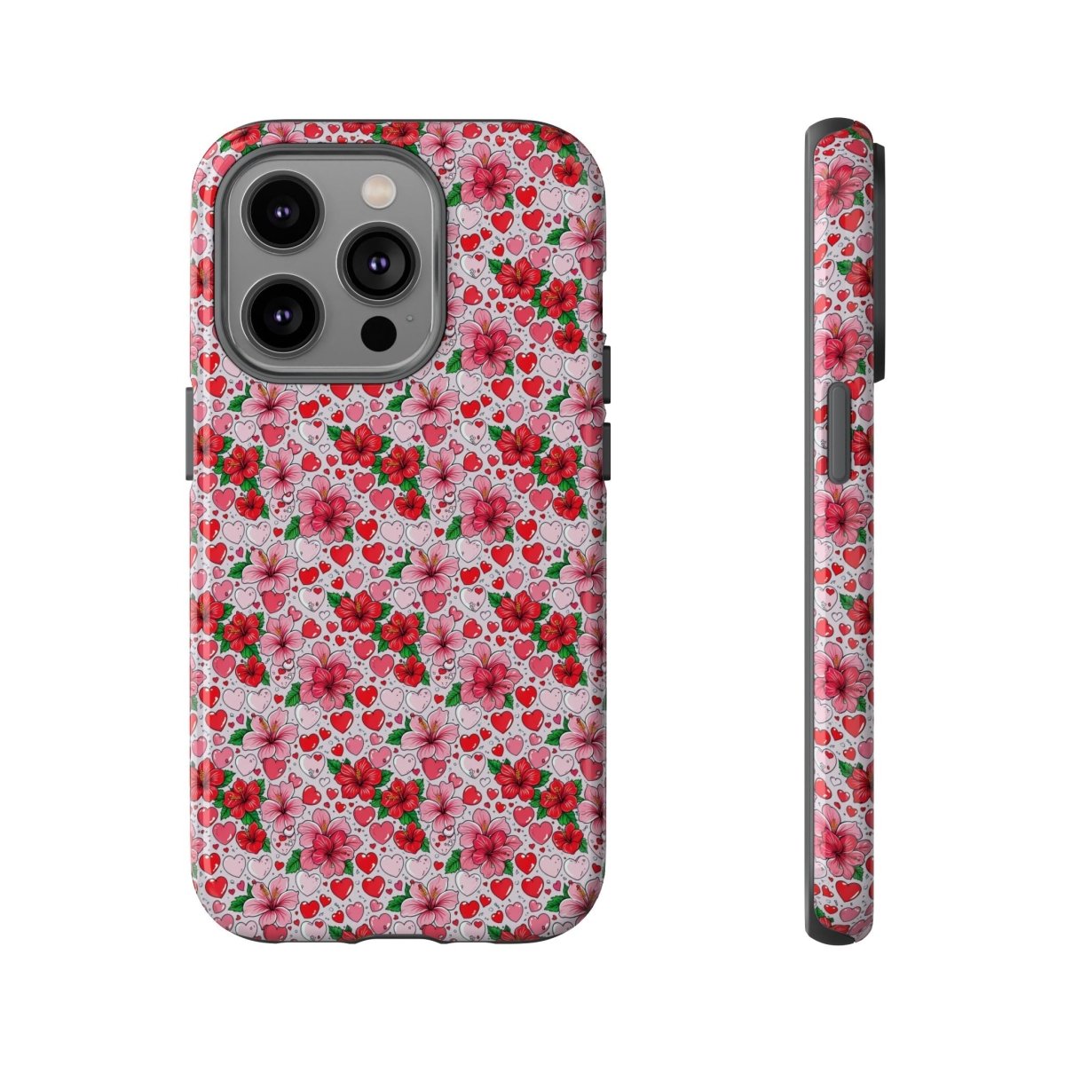 WOYC iPhone Tough Phone Case for iPhone 17 featuring Love & Aute design, glossy finish, suitable for AU/NZ/USA regions.