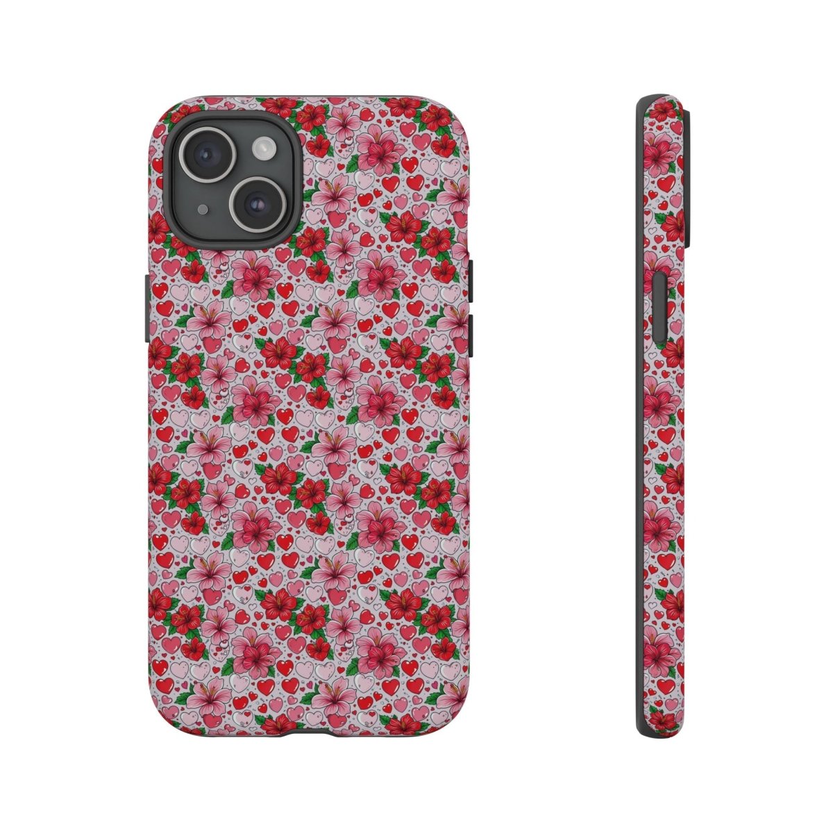 WOYC iPhone Tough Phone Case for iPhone 17, glossy finish with Love & Aute design, suitable for AU, NZ, and USA.