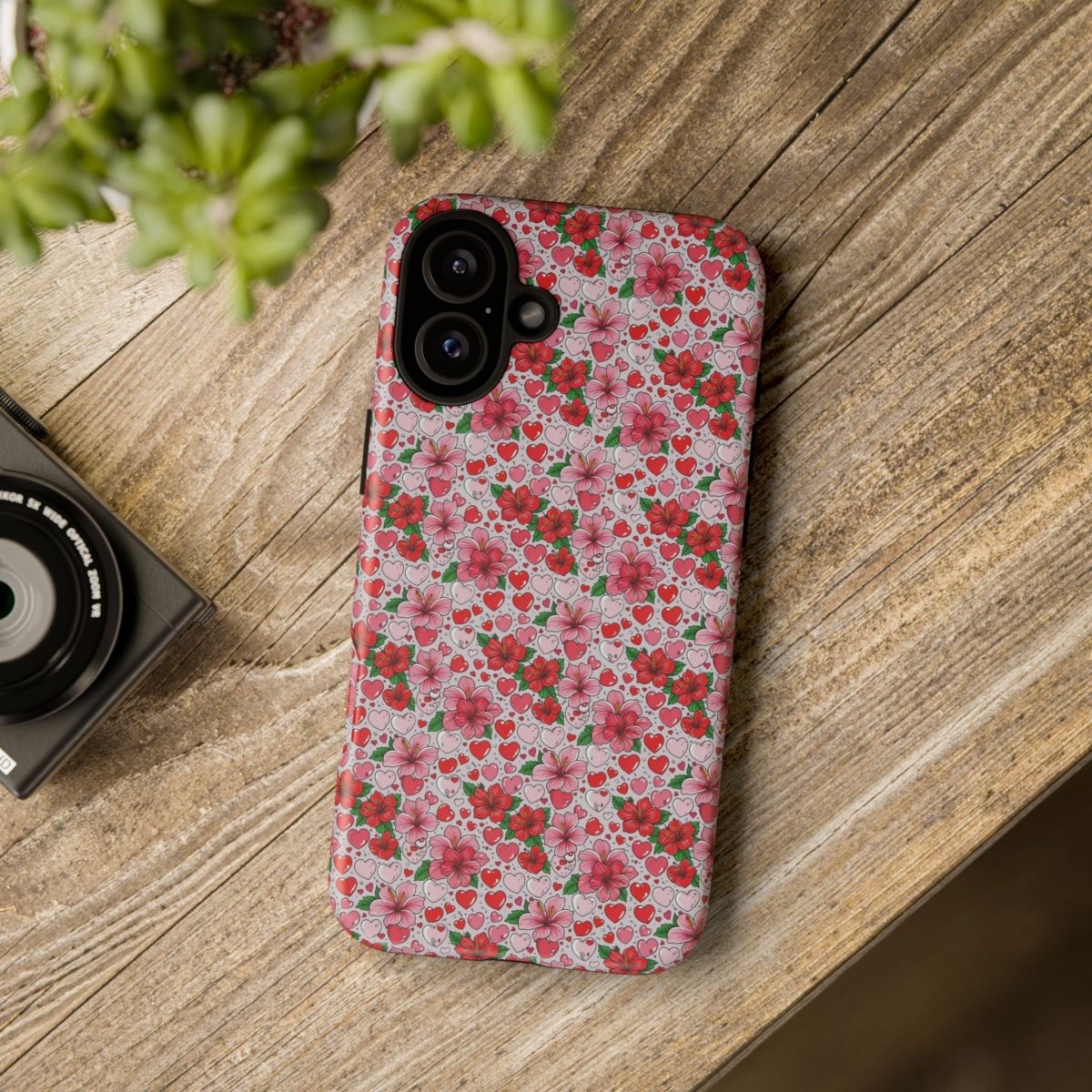 Love & Aute tough phone case for iPhone 17, glossy durable protective cover in AU/NZ/USA style.