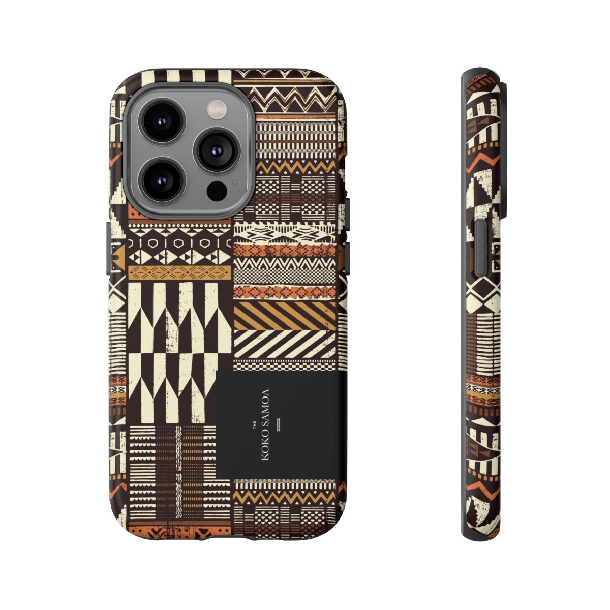 Glossy tough phone case by Printify with Apia Mosaic design for iPhone 17, durable protective cover for AU, NZ, and USA.