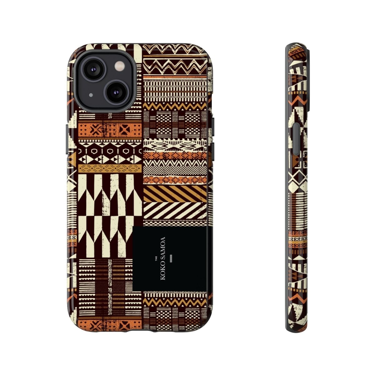Glossy tough phone case for iPhone 17 with Apia Mosaic design by Printify, compatible with AU, NZ, and USA regions.