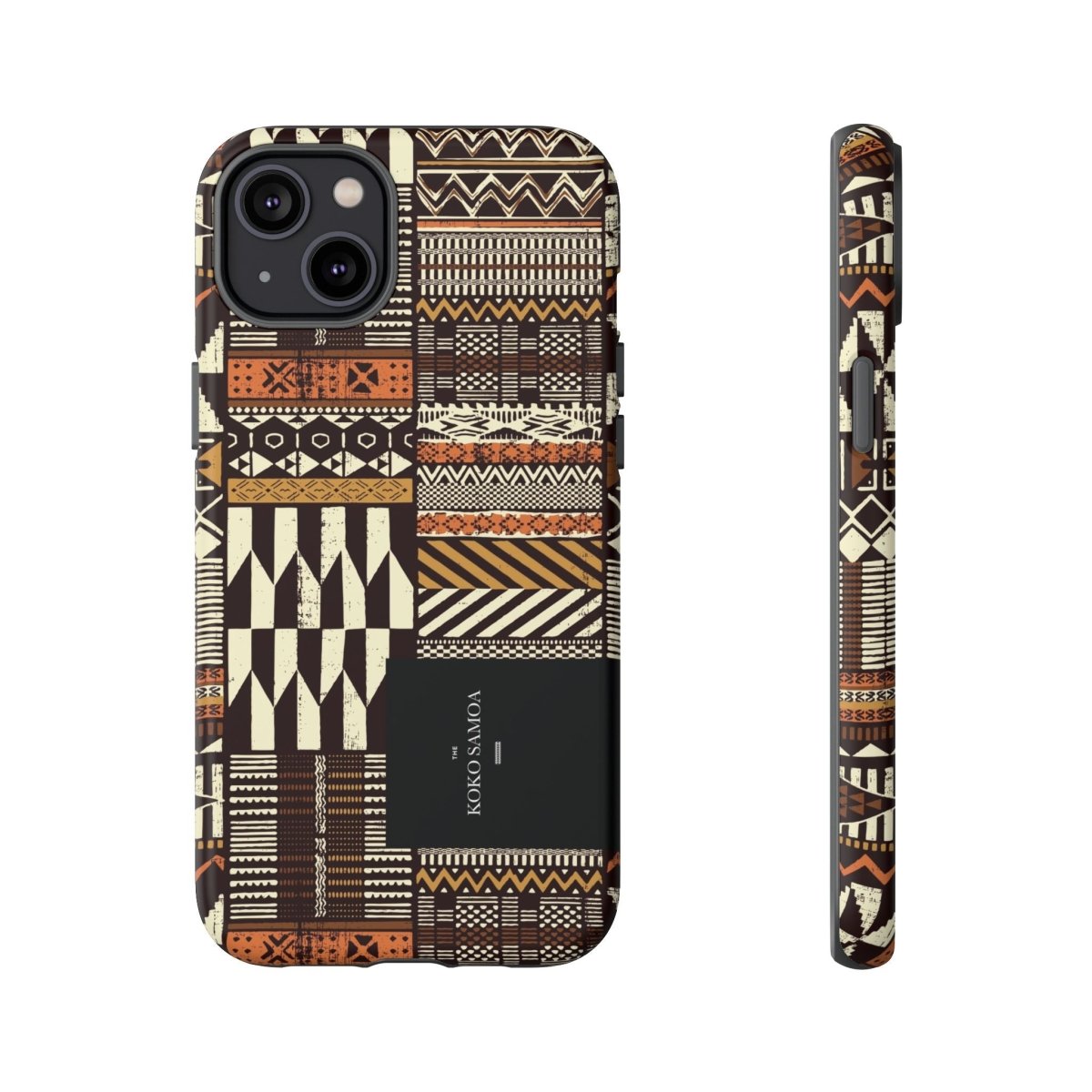 Glossy iPhone 17 tough phone case with Apia Mosaic design by Printify, featuring vibrant mosaic pattern and durable protection.