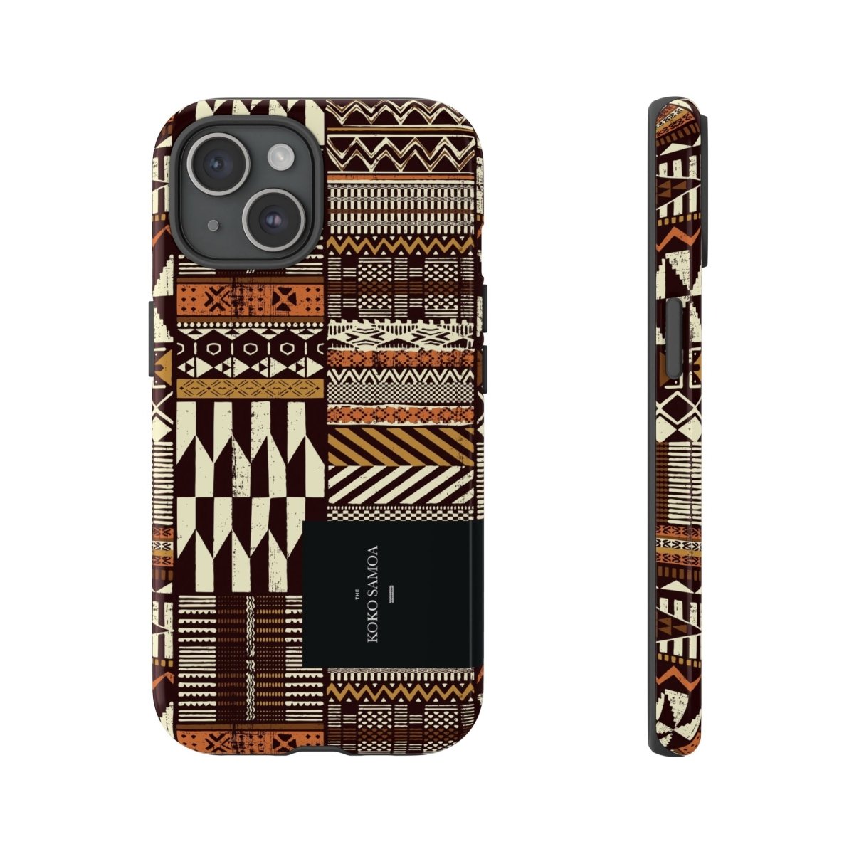 Glossy Tough Phone Case by Printify with Apia Mosaic design for iPhone 17, ideal for AU, NZ, and USA markets.