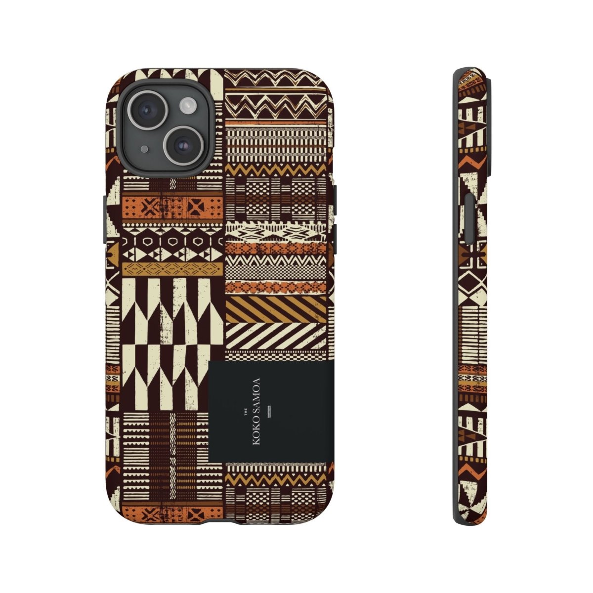 Glossy tough phone case for iPhone 17 with Apia Mosaic design, by Printify, suitable for AU, NZ, and USA markets.