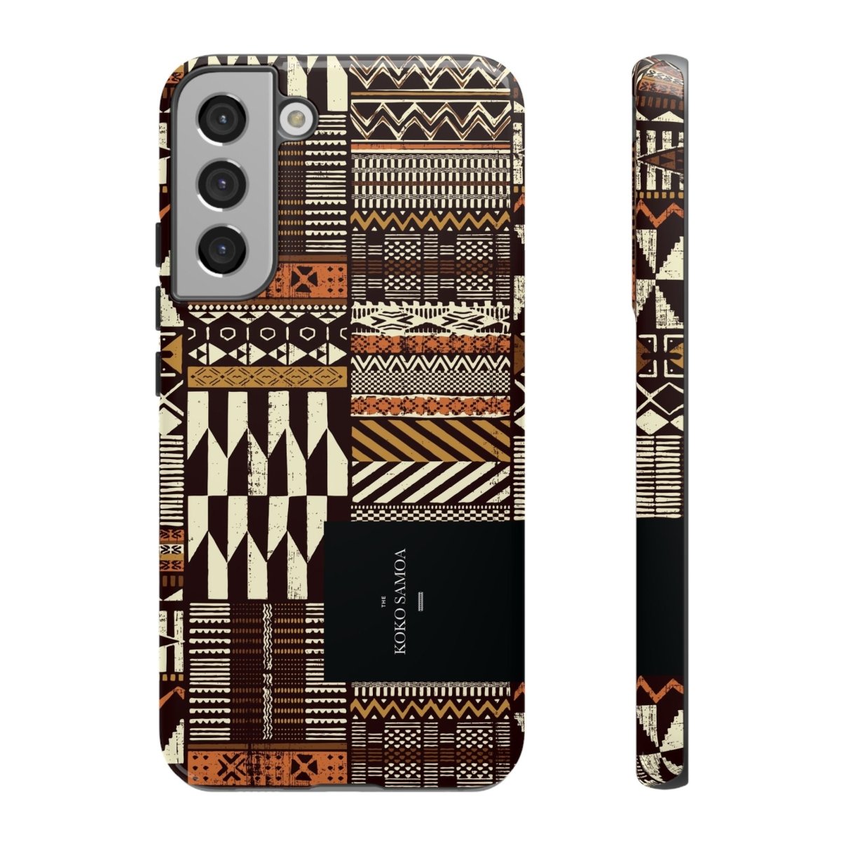 Glossy Tough Phone Case by Printify with Apia Mosaic design for iPhone 17, featuring durable protection and vibrant artwork.