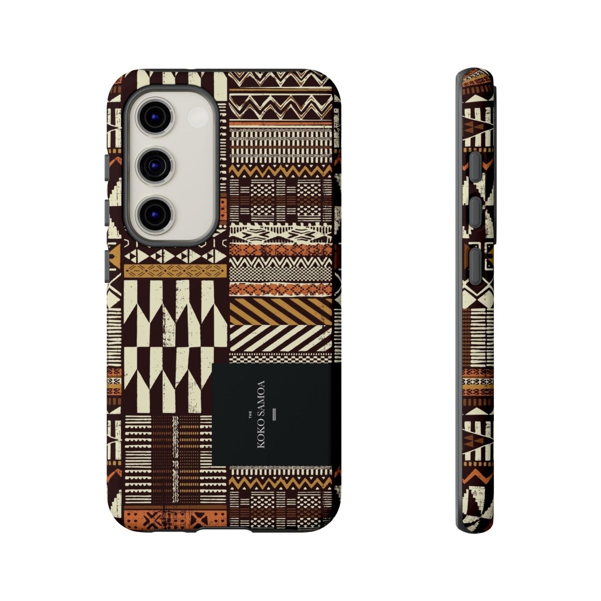 Glossy Tough Phone Case by Printify featuring Apia Mosaic design for iPhone 17, durable protection for AU, NZ, and US markets.