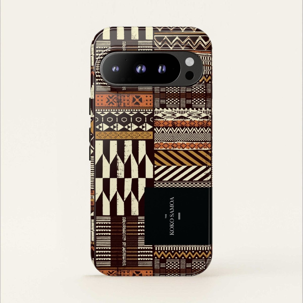 Glossy Tough Phone Case for iPhone 17 with Apia Mosaic design by Printify, featuring vibrant mosaic pattern for AU, NZ, and US markets