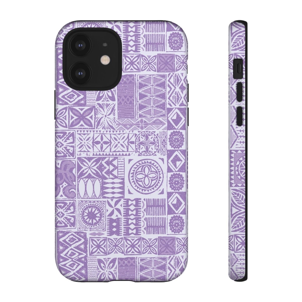 Lavender Elei tough phone case for iPhone 17 by WOYC, glossy protective cover designed for AU, NZ, and USA markets.