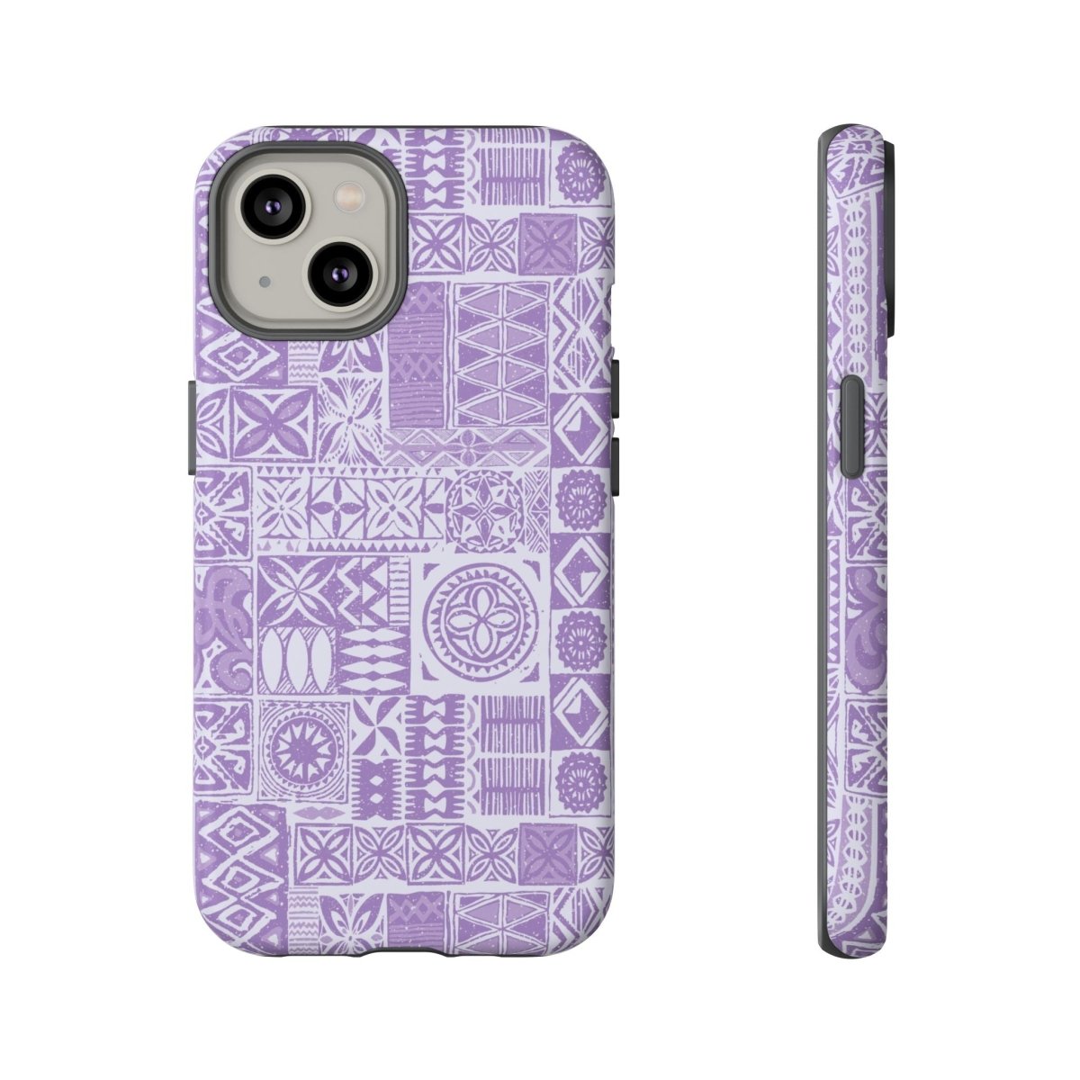 Lavender Elei tough phone case for iPhone 17 by WOYC, glossy finish, protective design, suitable for AU, NZ, and USA markets.