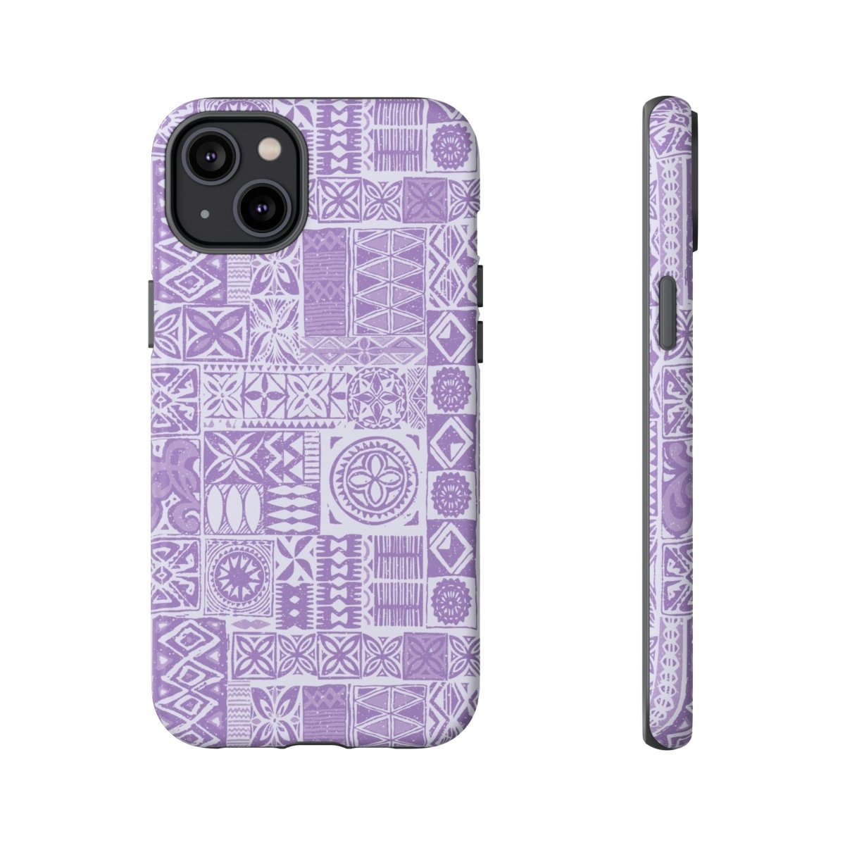 Lavender Elei tough phone case by WOYC for iPhone 17, glossy finish, rugged protection, compatible with AU, NZ, and USA models.