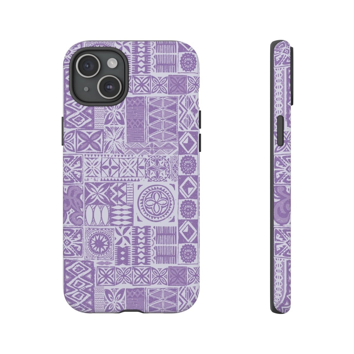 Lavender Elei Tough Phone Case by WOYC for iPhone 17, glossy and rugged protective cover with vibrant lavender design.