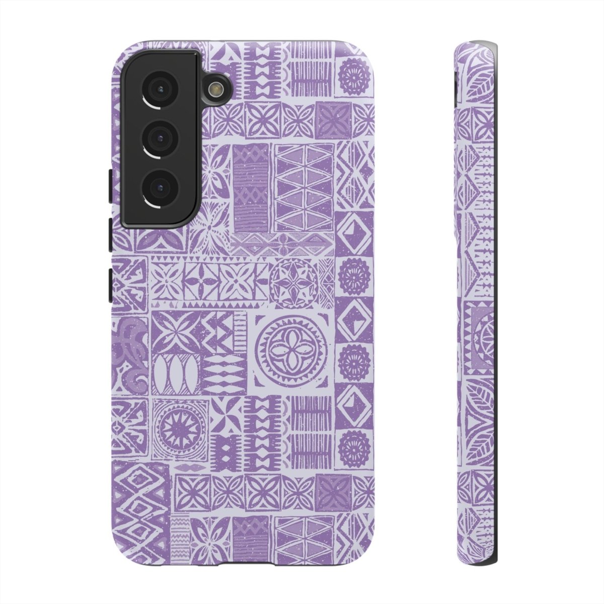 Lavender Elei tough phone case for iPhone 17 by WOYC, glossy protective cover designed for AU, NZ, and USA markets.