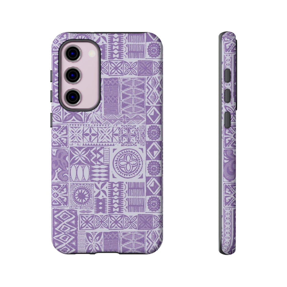 Lavender Elei tough phone case for iPhone 17 by WOYC, glossy protective cover designed for durable, stylish phone protection.