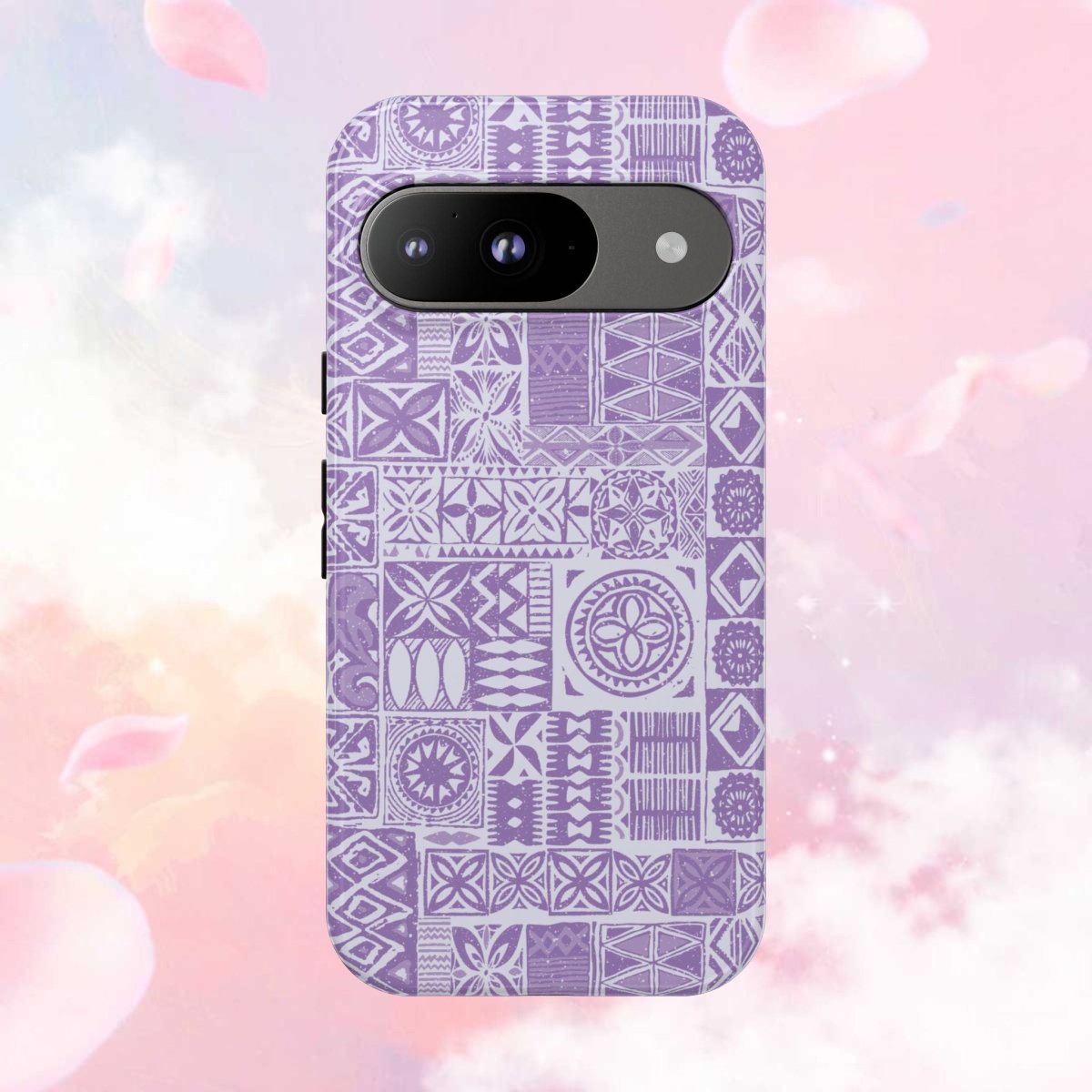 Lavender Elei tough phone case by WOYC for iPhone 17, glossy finish, durable protection, designed for AU/NZ/USA markets.