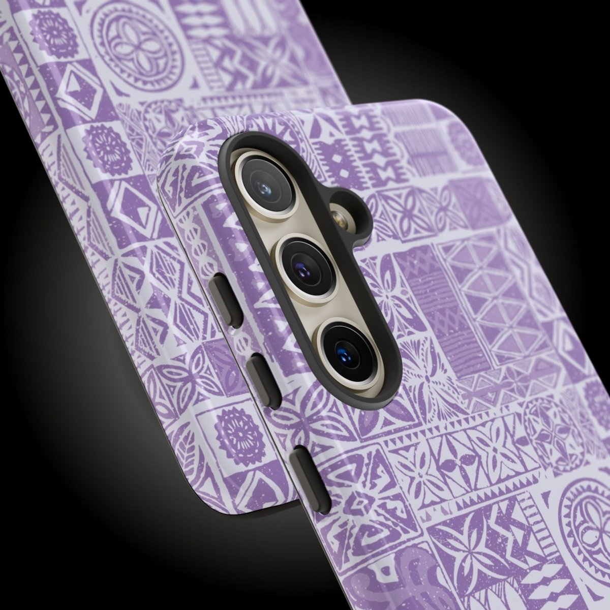 Lavender Elei Tough Phone Case by WOYC for iPhone 17, glossy and durable protective cover for AU, NZ, and USA models.