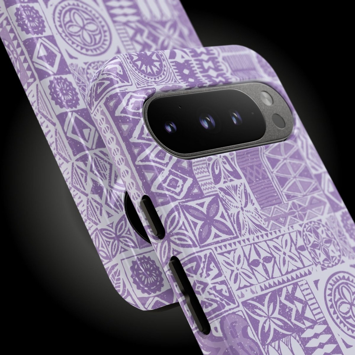 Lavender Elei tough phone case for iPhone 17 by WOYC, glossy protective cover with rugged design for AU, NZ, and USA.