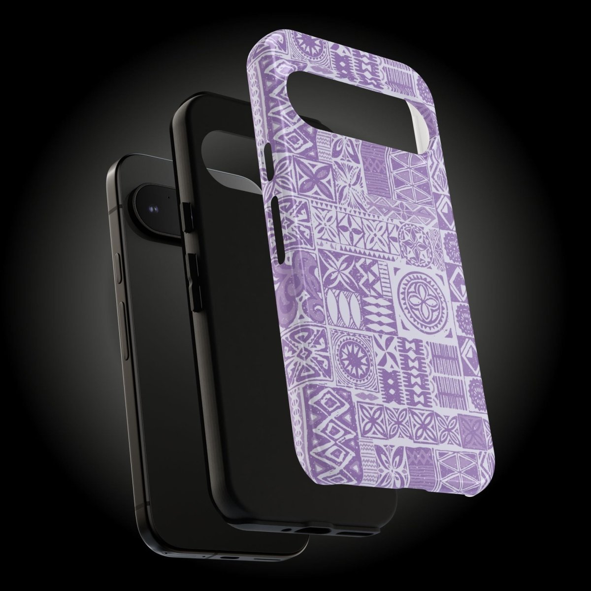 Lavender Elei Tough Phone Case by WOYC for iPhone 17, glossy protective cover with textured design in AU, NZ, and USA styles.