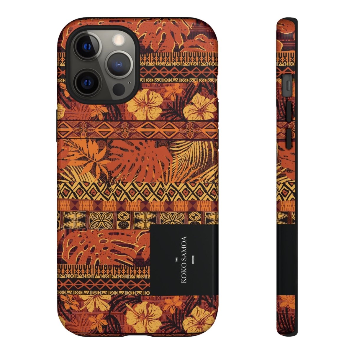 Glossy Tough Phone Case featuring the Poutasi Promise design for iPhone 17, durable protective cover for AU, NZ, and USA.