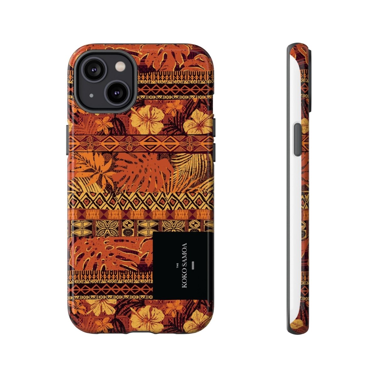 Glossy tough phone case for iPhone 17 by Printify featuring the Poutasi Promise design, suitable for AU, NZ, and US markets.