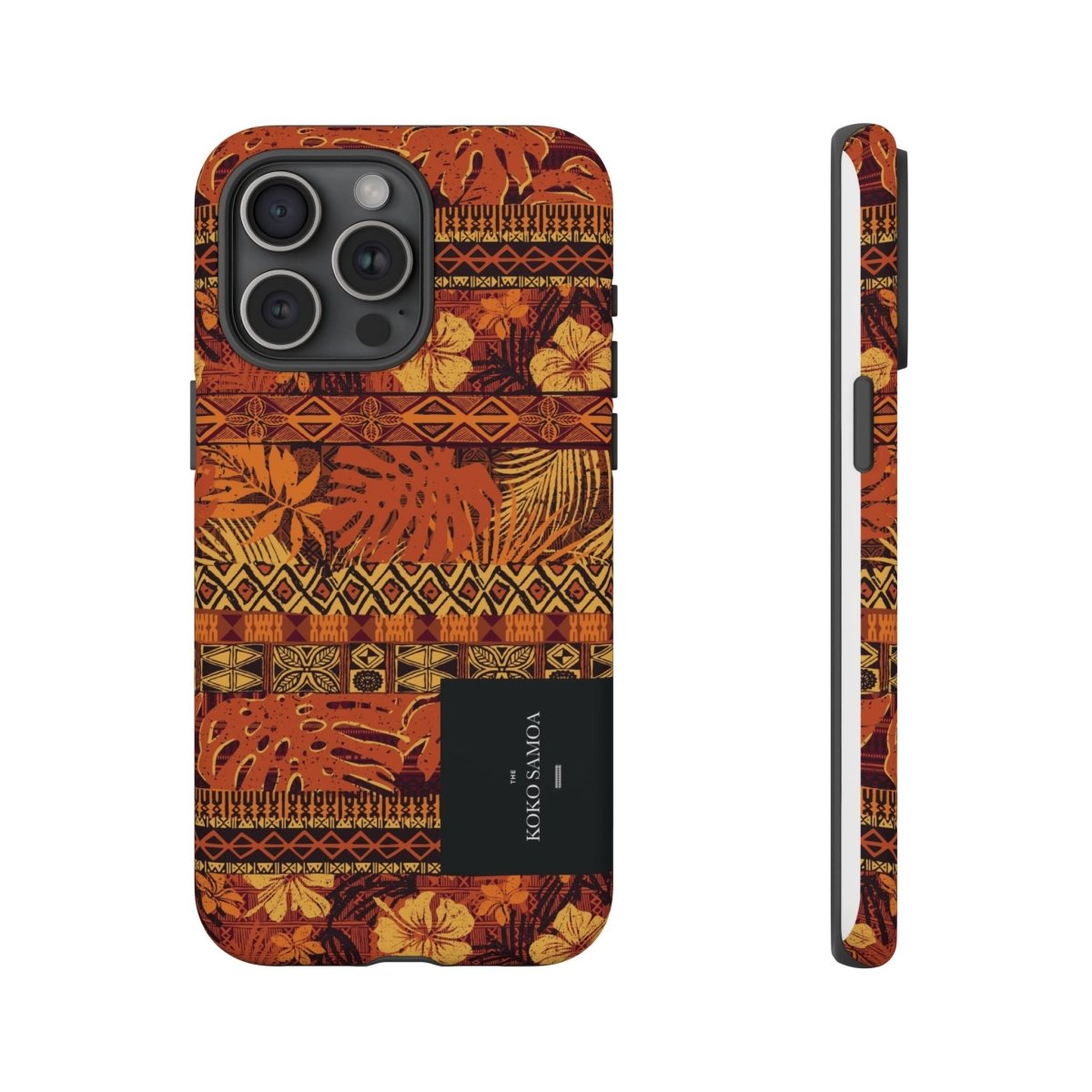 Glossy Tough Phone Case by Printify featuring Poutasi Promise design for iPhone 17, durable protection for AU, NZ, and USA.