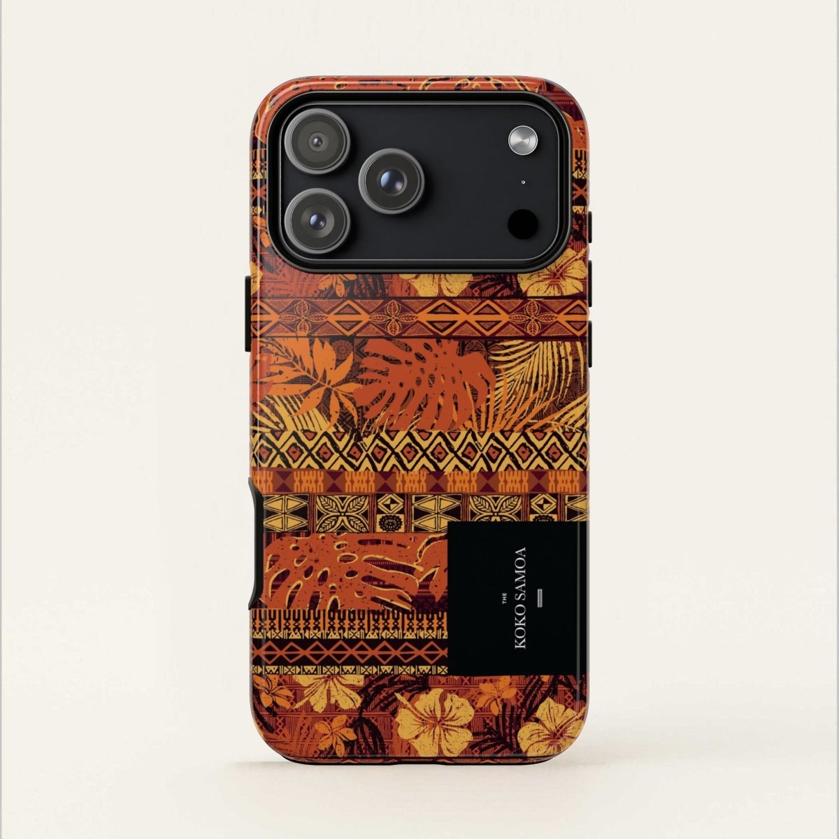Glossy Tough Phone Case for iPhone 17 by Printify featuring the Poutasi Promise design, suitable for AU, NZ, and USA.