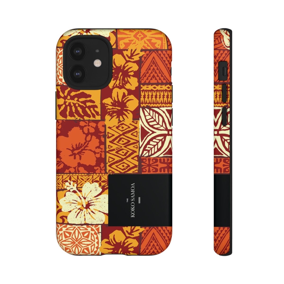Glossy Tough Phone Case for iPhone 17 featuring Sataoa Sunrise design, durable protective cover with vibrant colors.