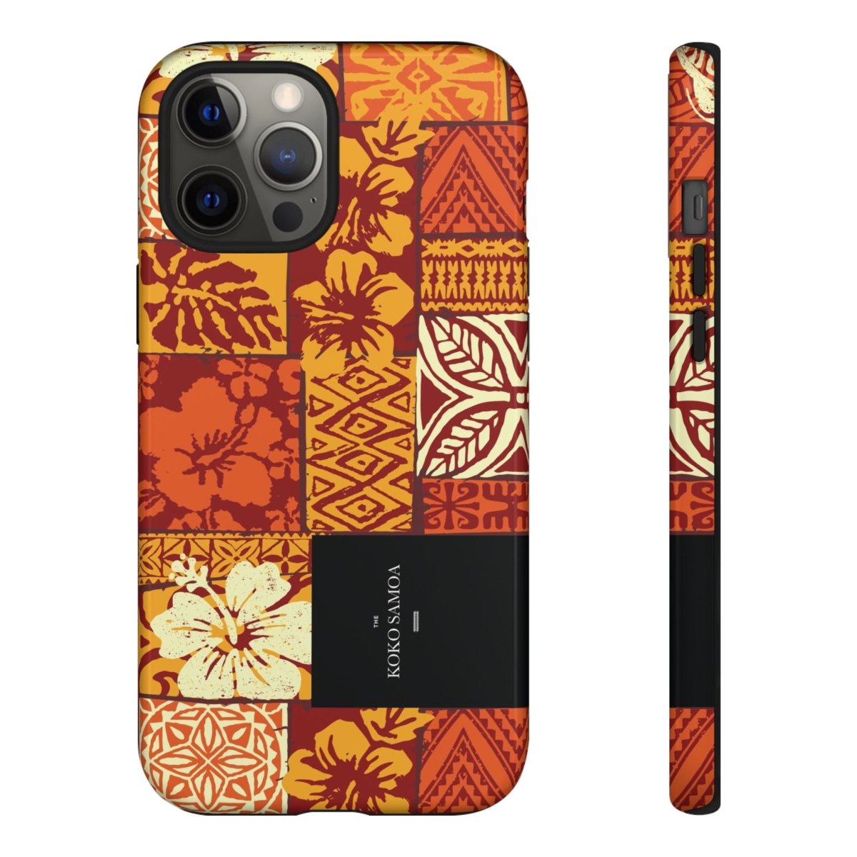Glossy Tough Phone Case for iPhone 17 featuring Sataoa Sunrise design, suitable for AU, NZ, and USA.
