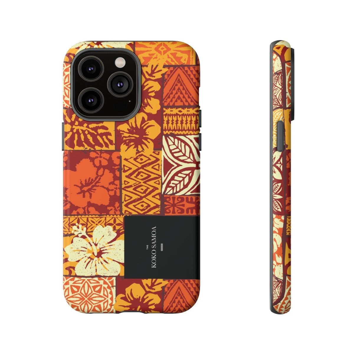 Glossy tough phone case for iPhone 17 featuring Sataoa Sunrise design by Printify, durable protection for AU, NZ, and USA markets.