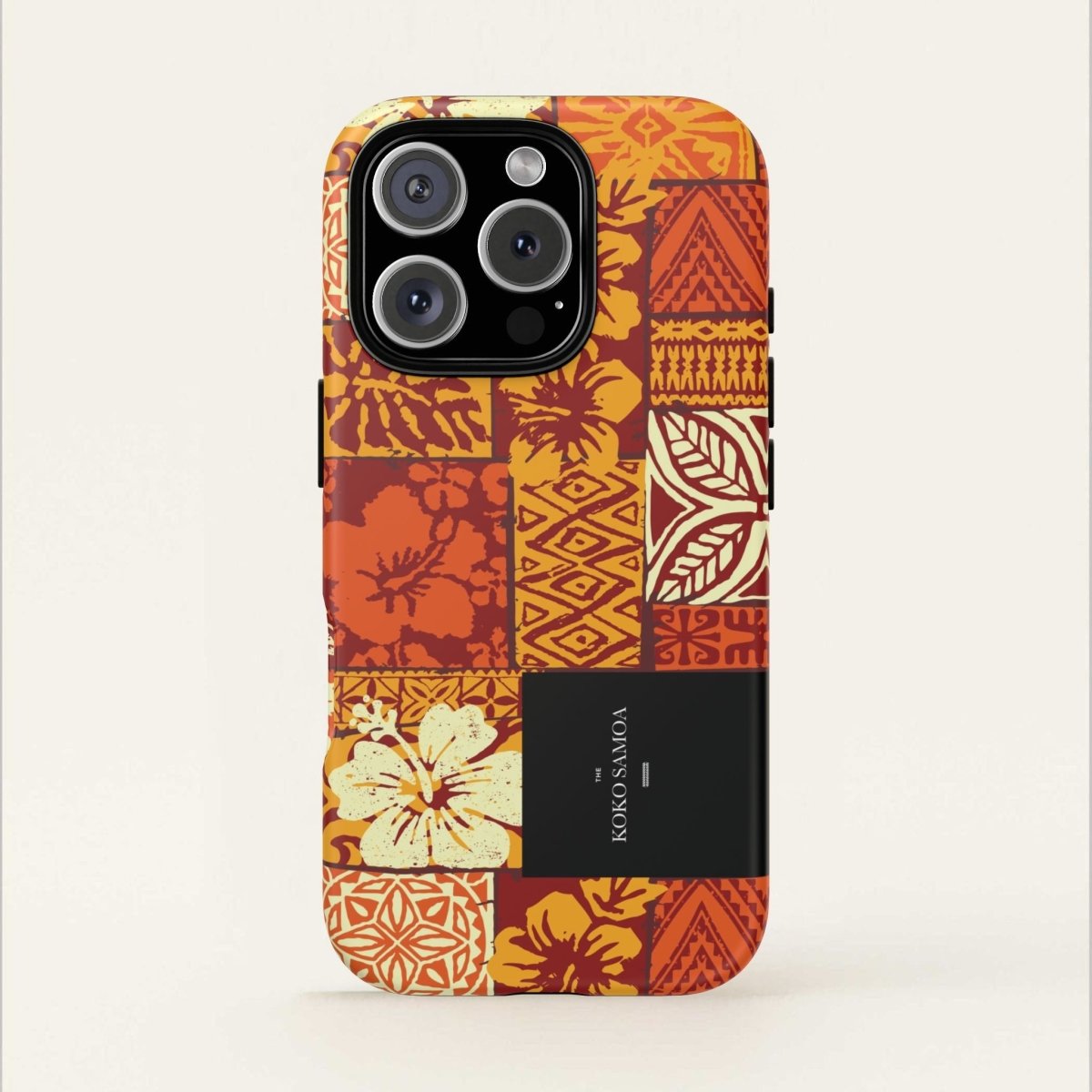 Glossy tough phone case for iPhone 17 by Printify featuring Sataoa Sunrise design, durable protection for AU, NZ, and USA regions.