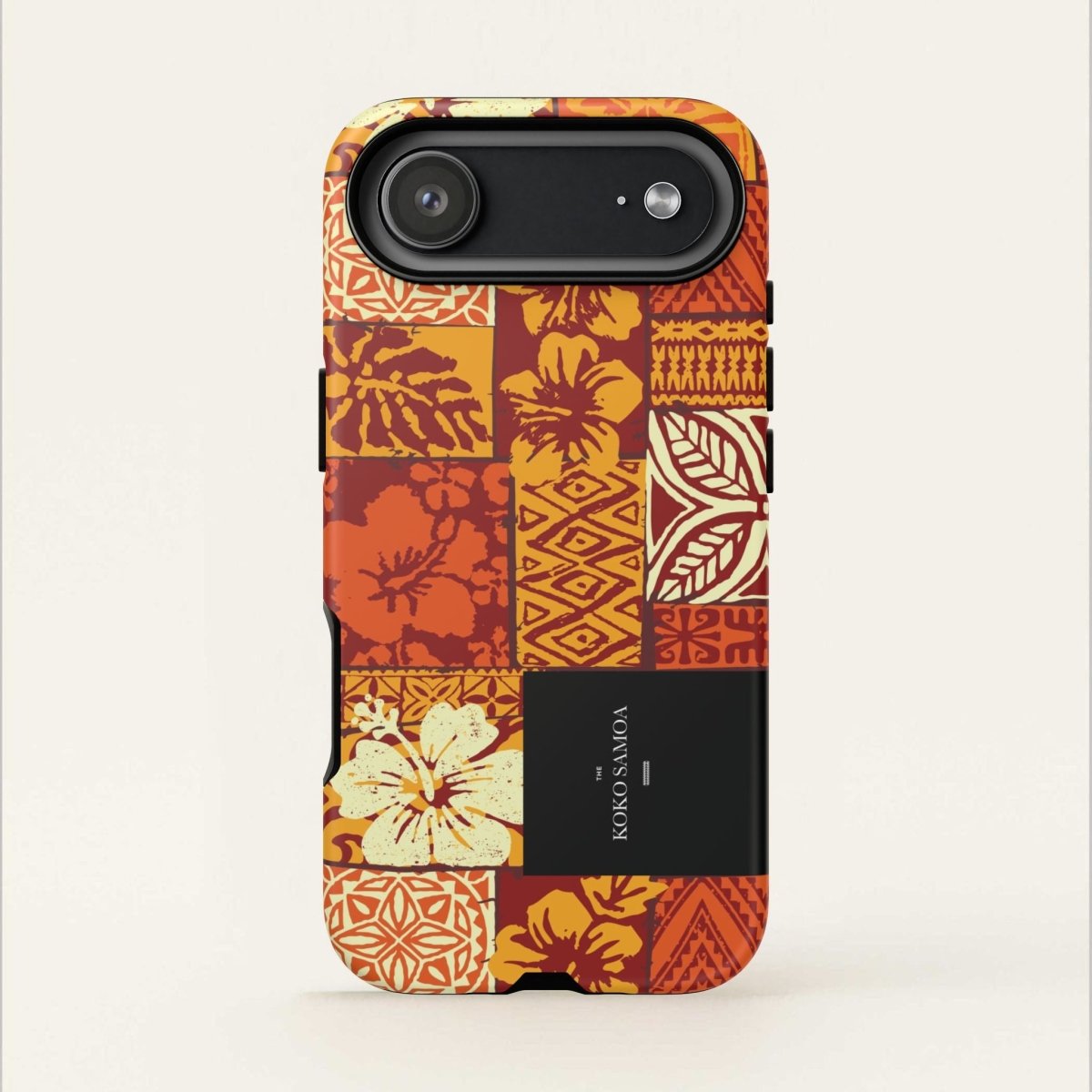 Glossy tough phone case by Printify featuring Sataoa Sunrise design for iPhone 17, suitable for AU, NZ, and USA.