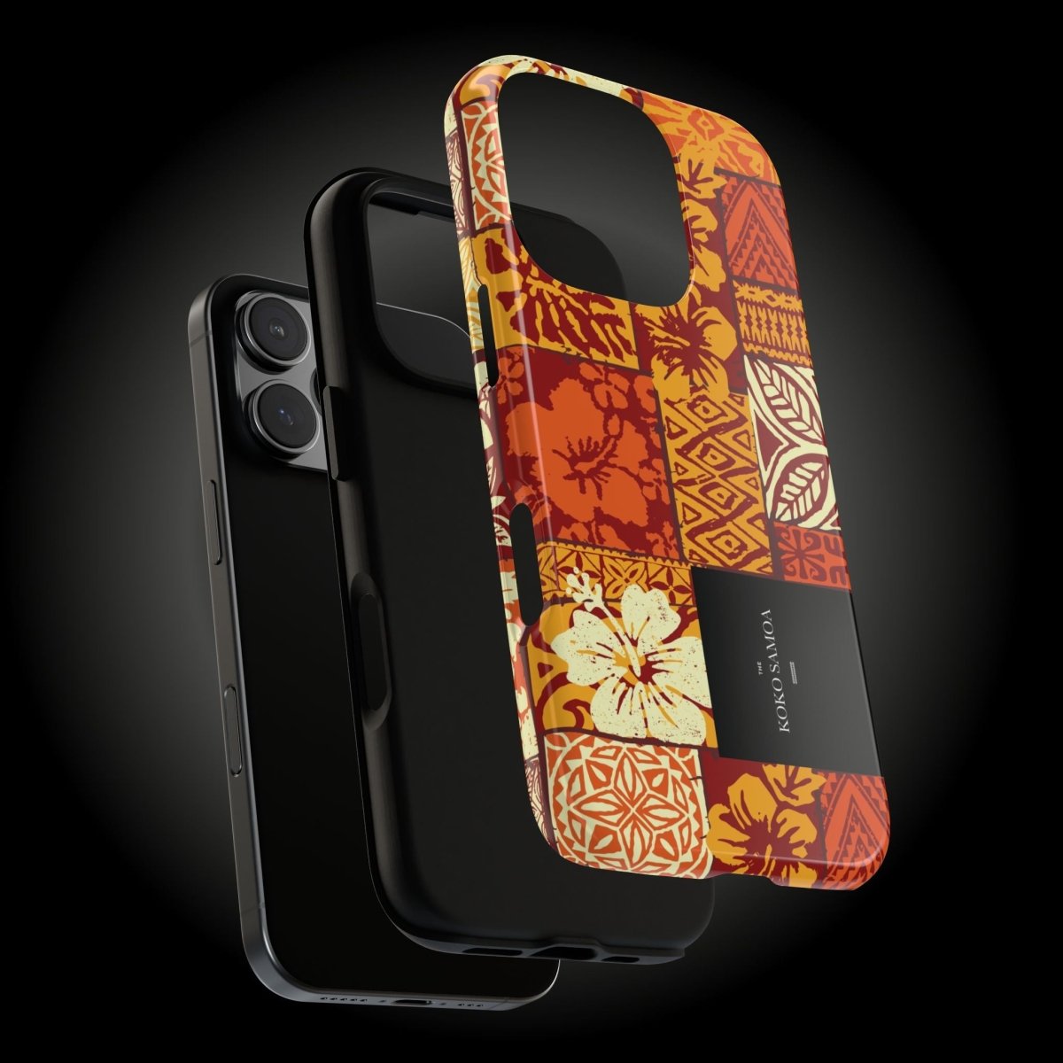 Glossy tough phone case for iPhone 17 by Printify featuring Sataoa Sunrise design, offering durable protection for AU, NZ, and US models.