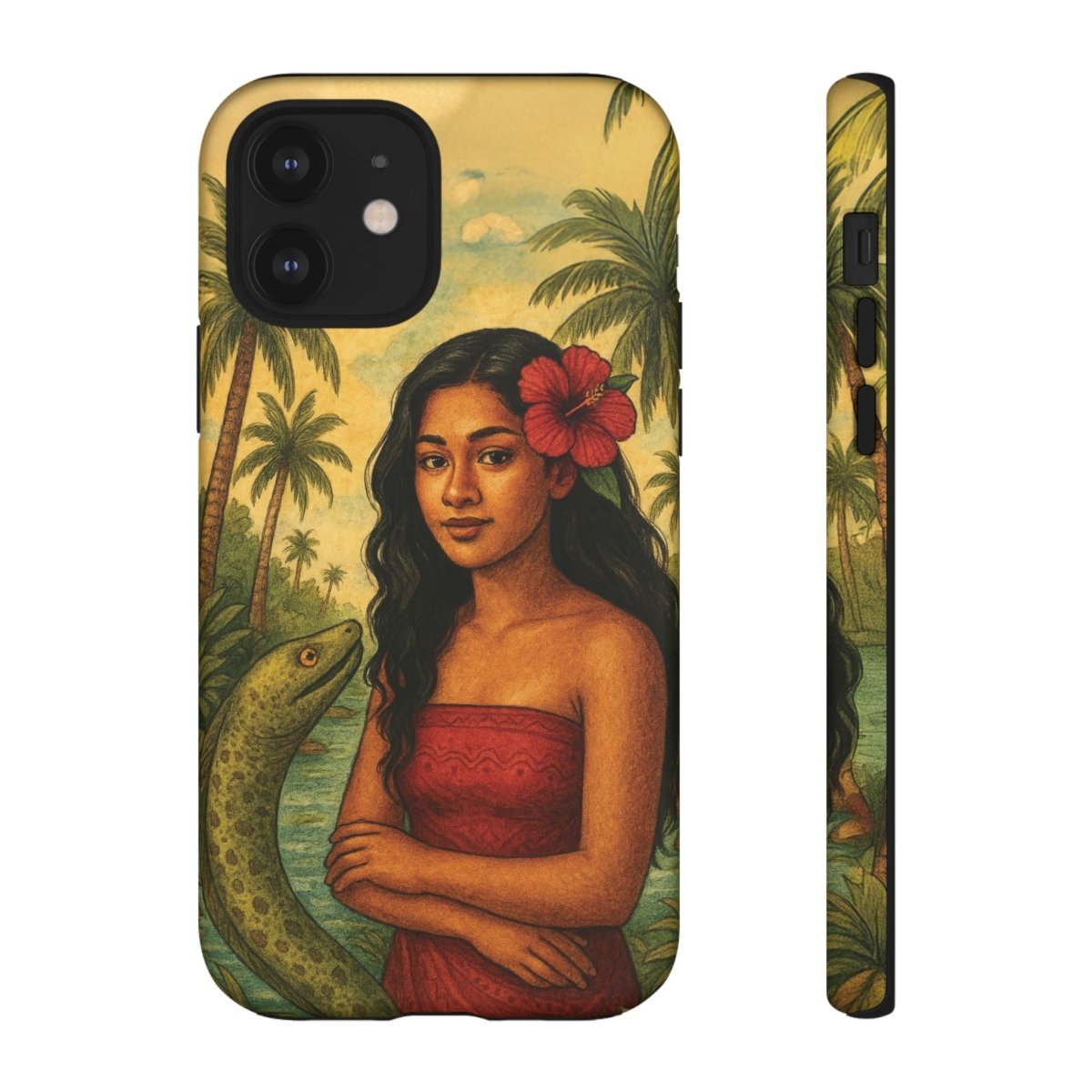 Glossy tough phone case for iPhone 17 featuring Sina & The Eel, suitable for AU, NZ, and USA markets.