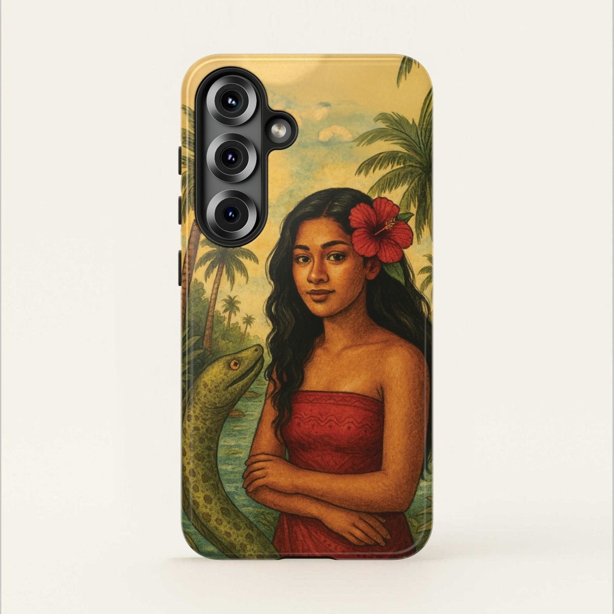 Glossy Tough Phone Case by WOYC featuring Sina & The Eel design for iPhone 17, durable protective cover in AU/NZ/USA style