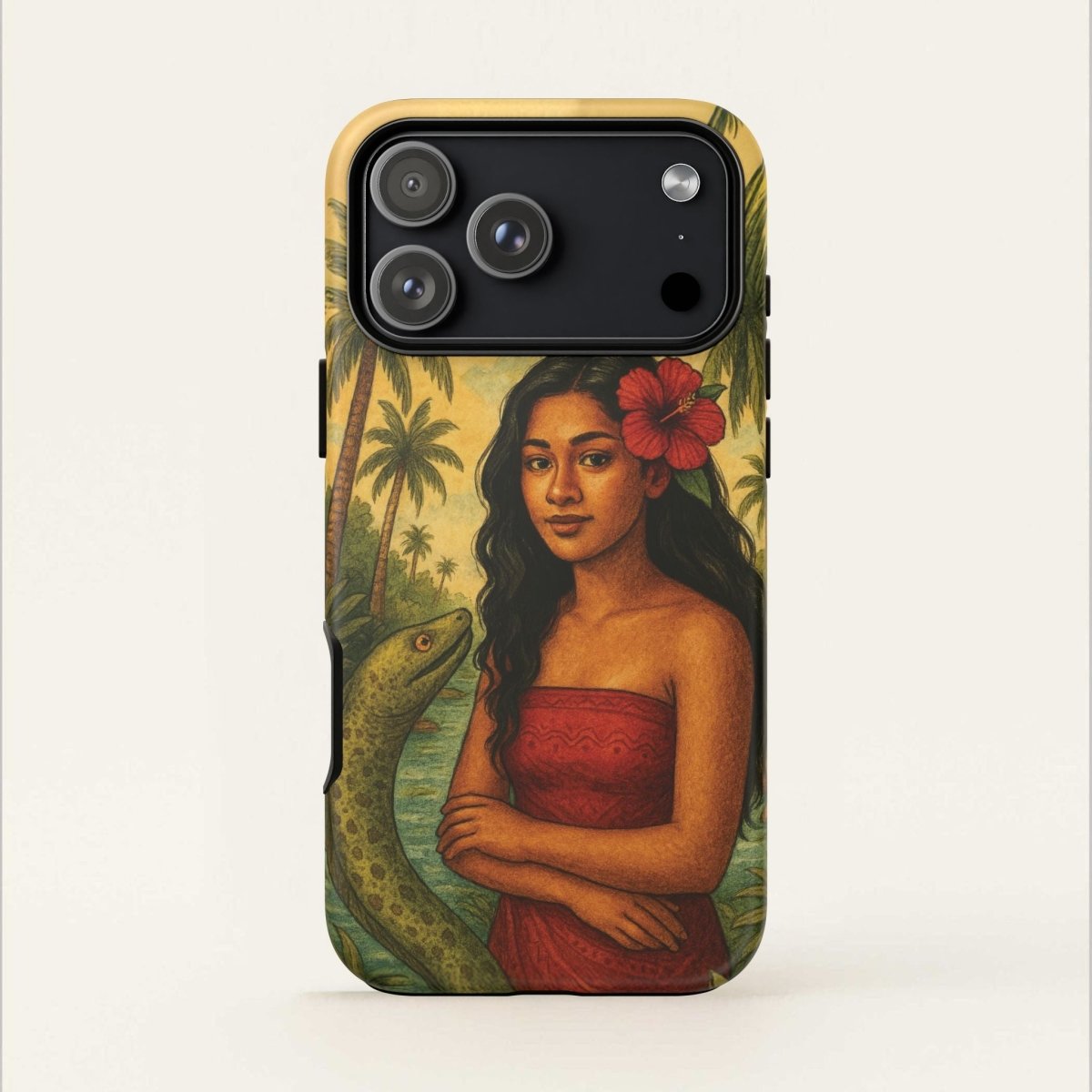 WOYC Tough Phone Case for iPhone 17 featuring Sina & The Eel design in a gift set, suitable for AU, NZ, and USA.