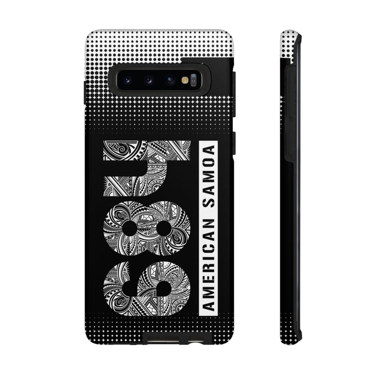 Samsung Galaxy S25 tough phone case with glossy finish, designed for durability and protection.