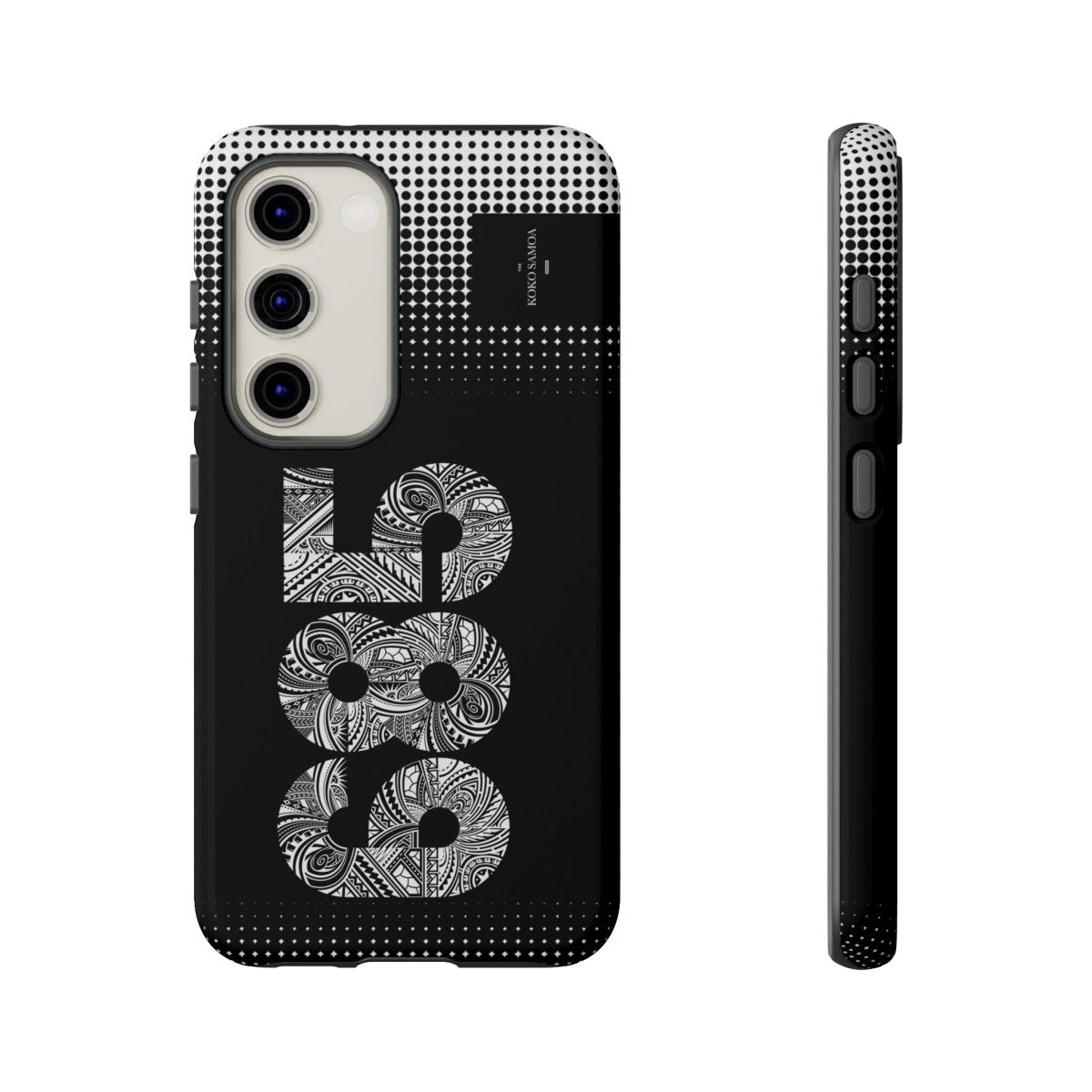 Samsung Galaxy S25 tough phone case by Printify, glossy finish with durable protection for AU, NZ, and USA models.