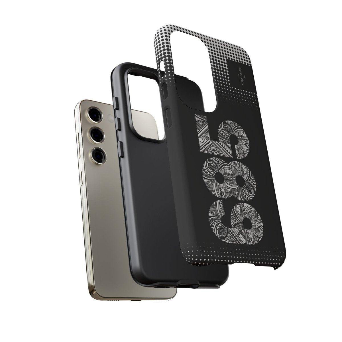 Samsung Galaxy S25 tough phone case by Printify, glossy finish with rugged design for durable protection.
