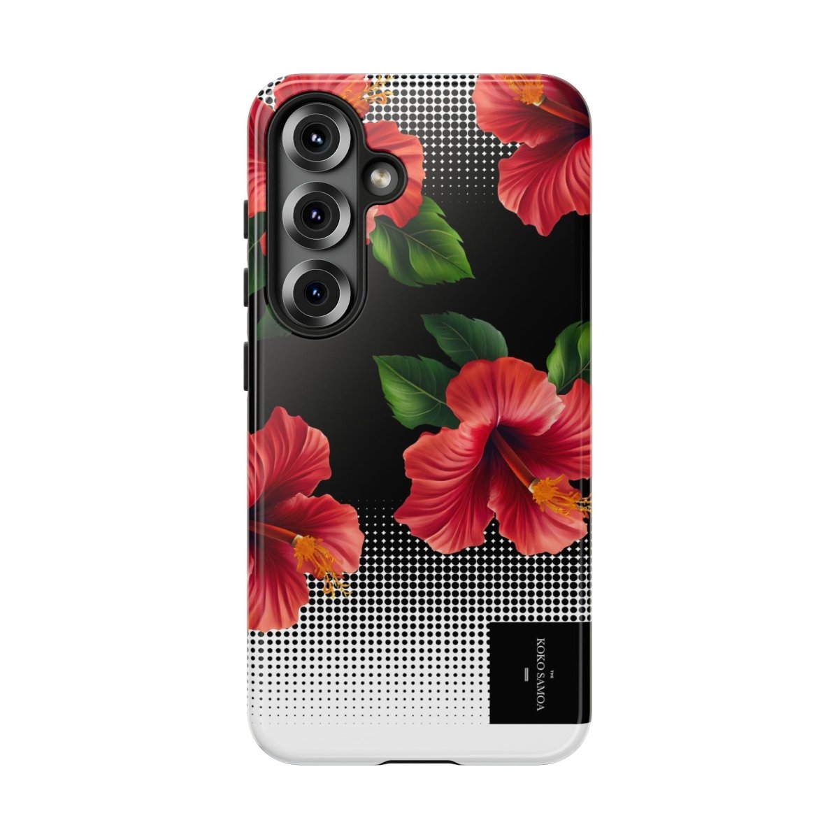 Samsung Galaxy S25 tough phone case by Printify, glossy Aute design, offers durable protection for Samsung smartphones.