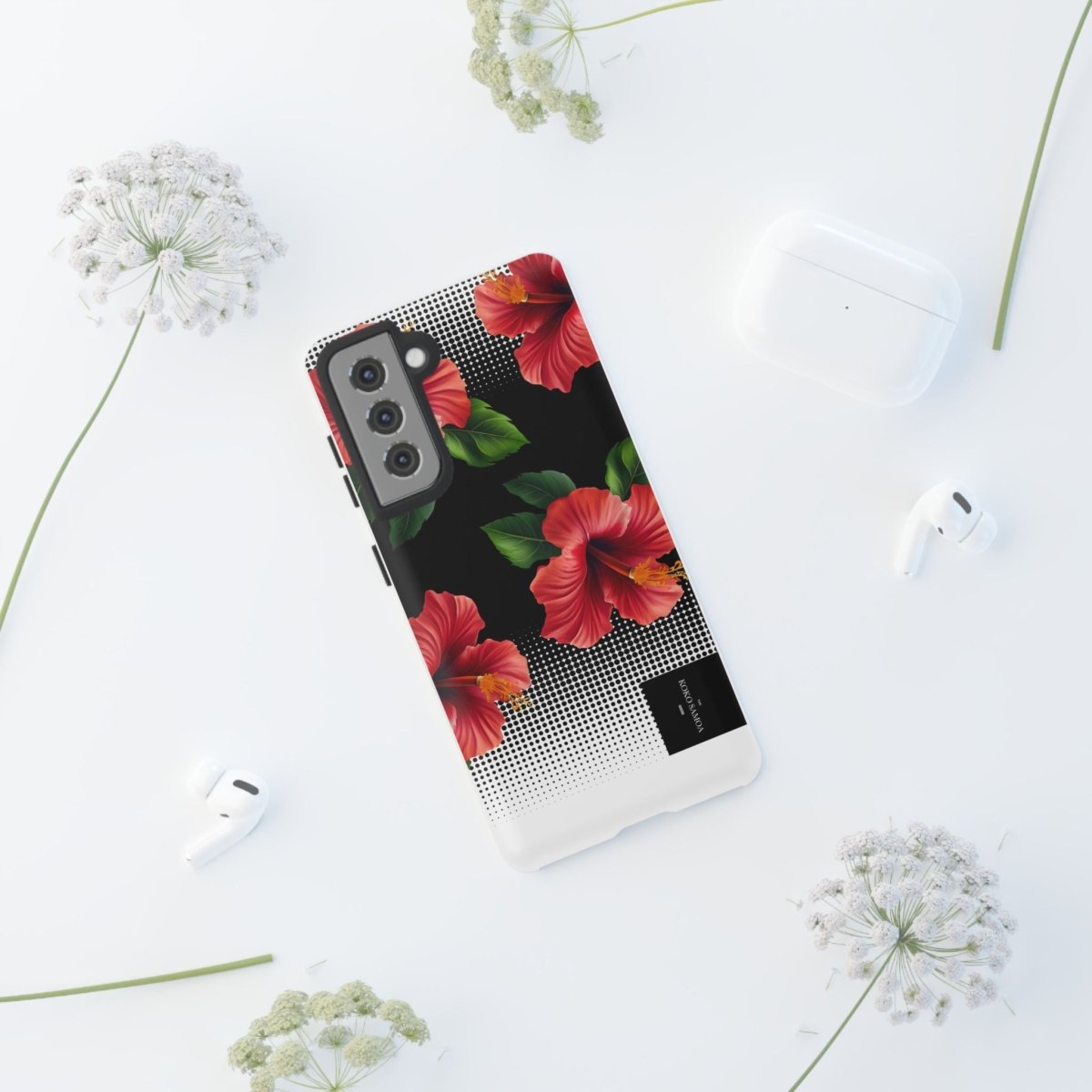 Samsung Galaxy S25 tough phone case by Printify, glossy finish with durable protection for AU, NZ, and USA models.
